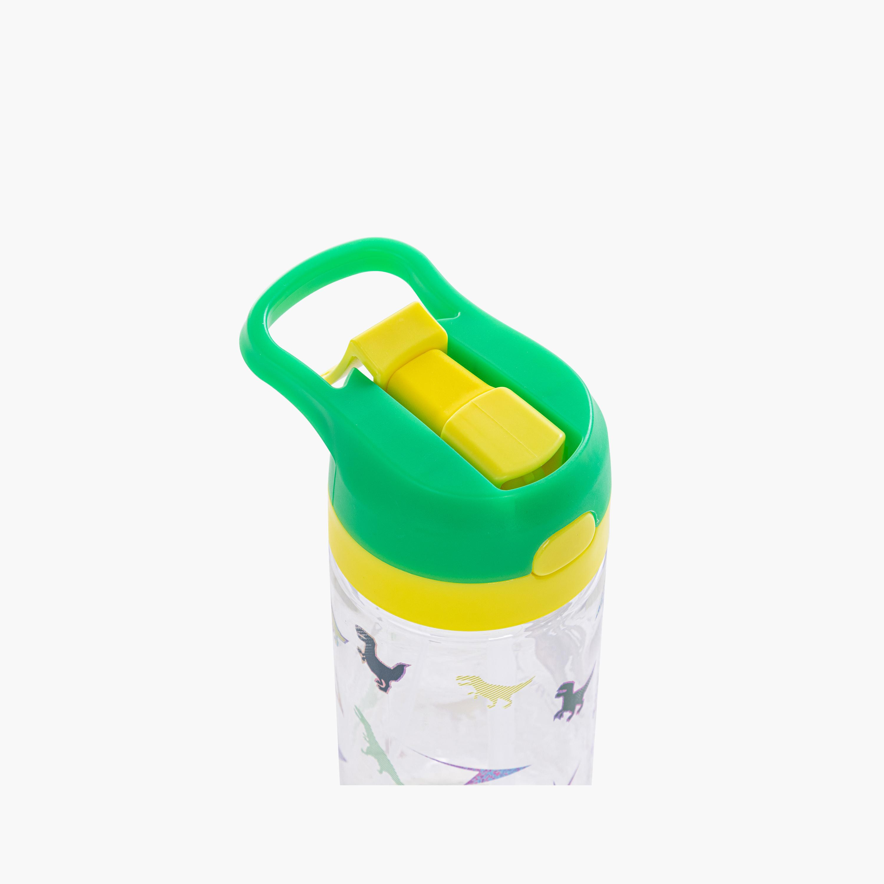 Eazy Kids Tritan Water Bottle with Spray - 500 ml - Dinosaur - Green-school-waterbottles-image-14