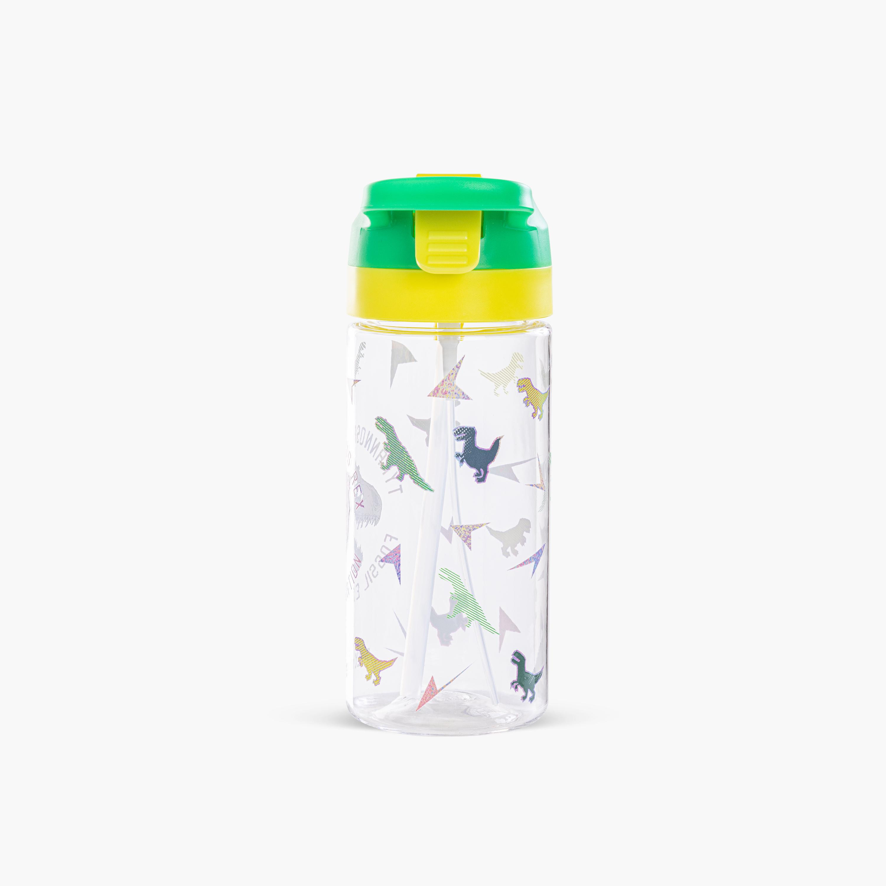 Eazy Kids Tritan Water Bottle with Spray - 500 ml - Dinosaur - Green-school-waterbottles-image-2