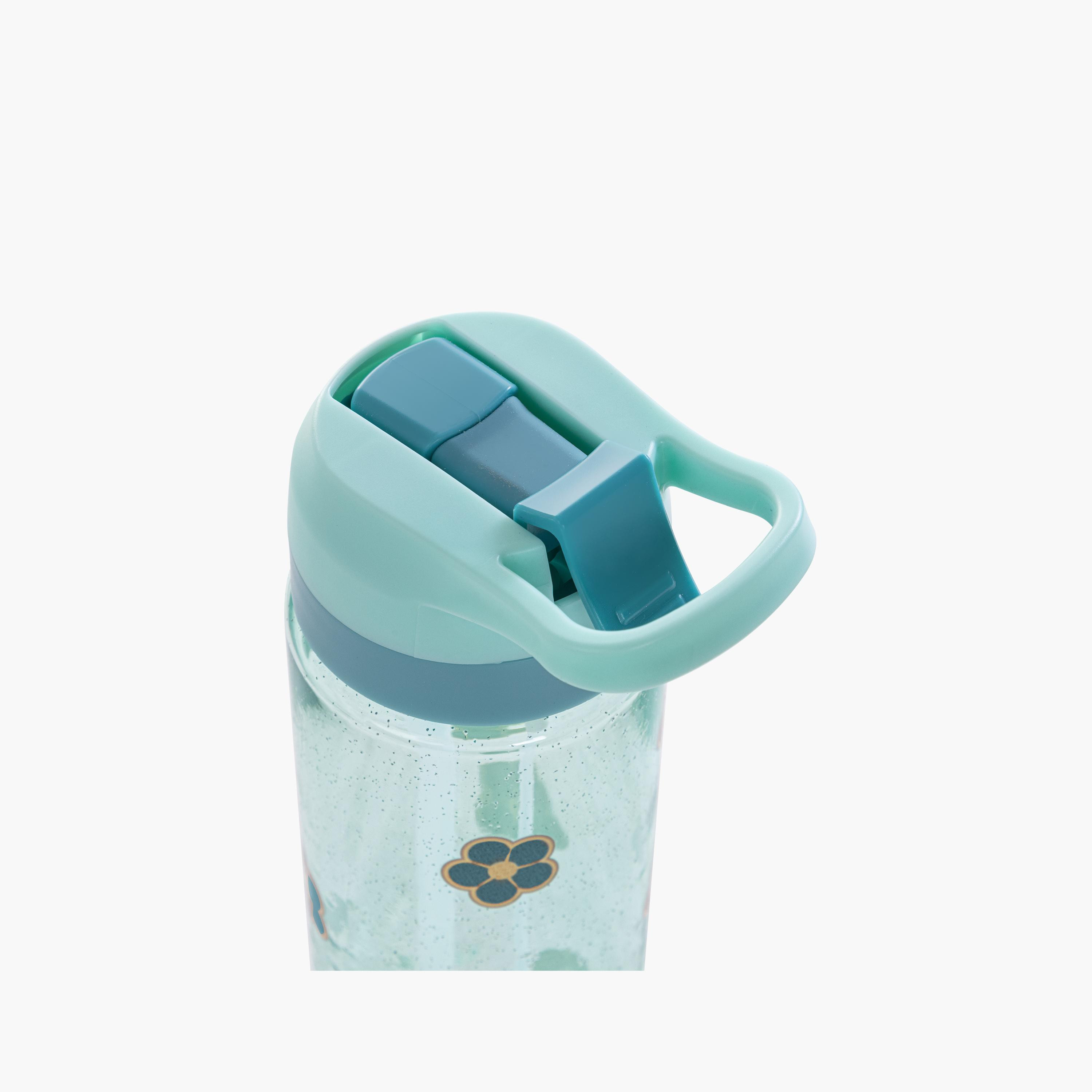 Eazy Kids Tritan Water Bottle with Spray - 750 ml - Floral - Green-school-waterbottles-image-6