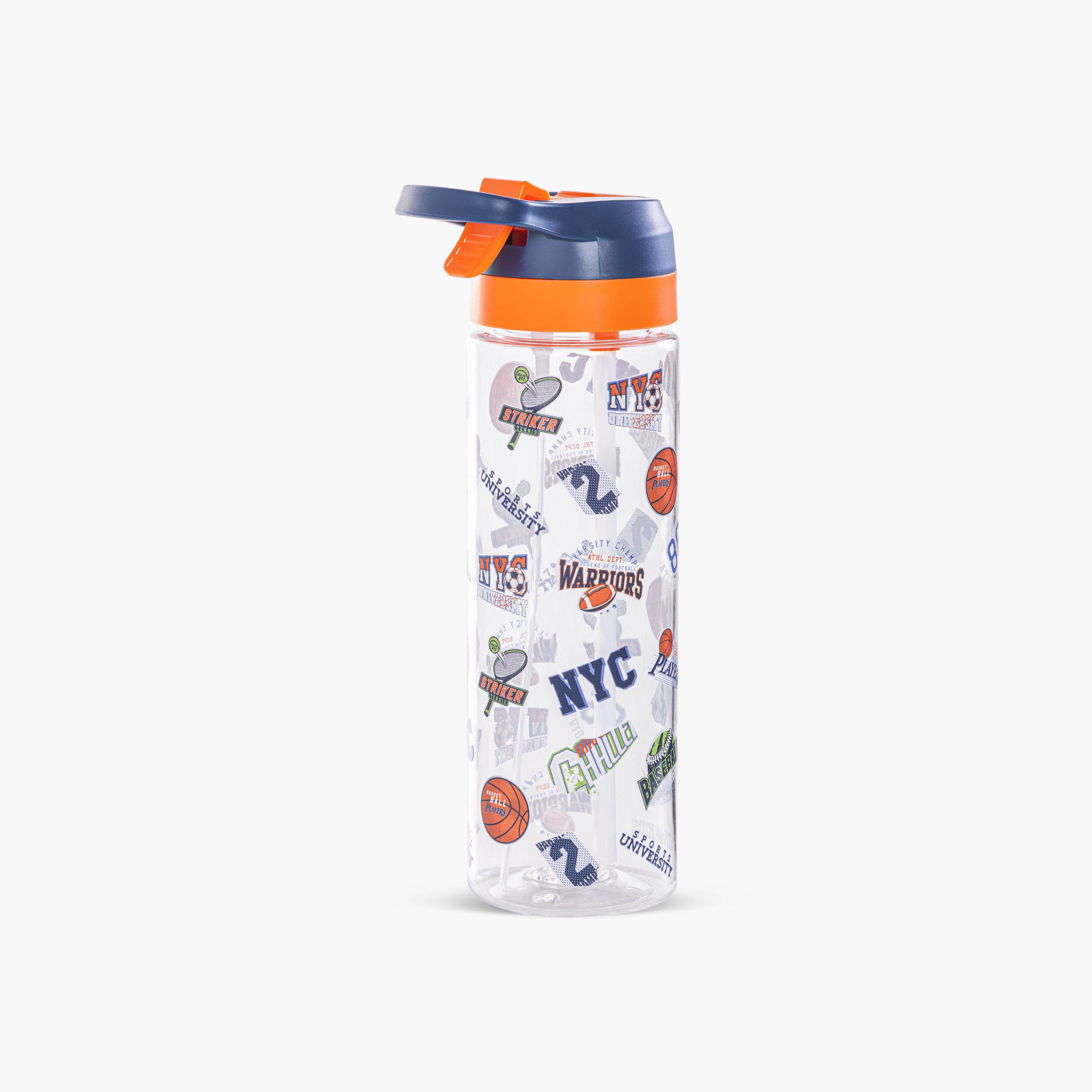 Eazy Kids Tritan Water Bottle with Spray - 750 ml - Basket Ball - Blue-school-waterbottles-image-11