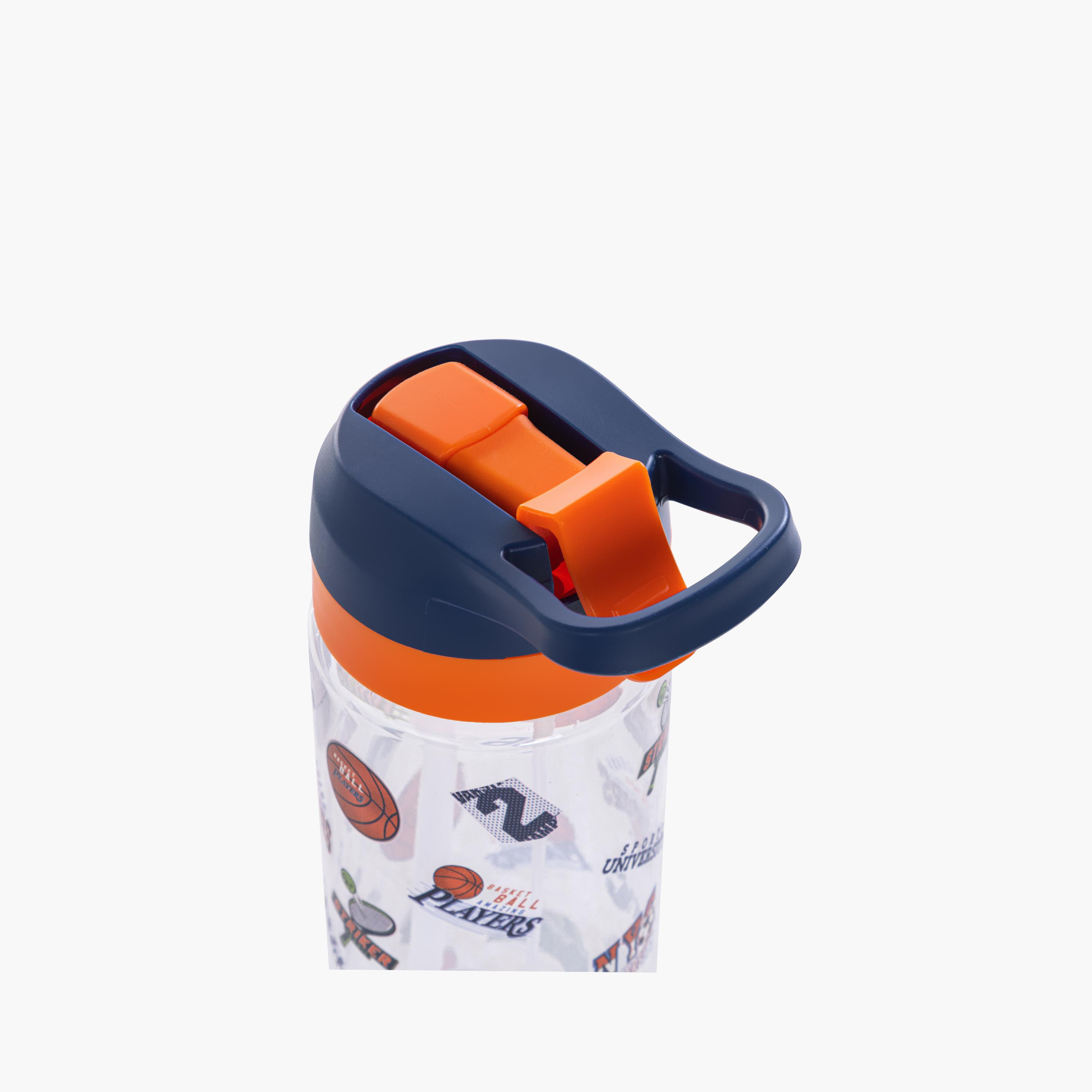 Eazy Kids Tritan Water Bottle with Spray - 750 ml - Basket Ball - Blue-school-waterbottles-image-13