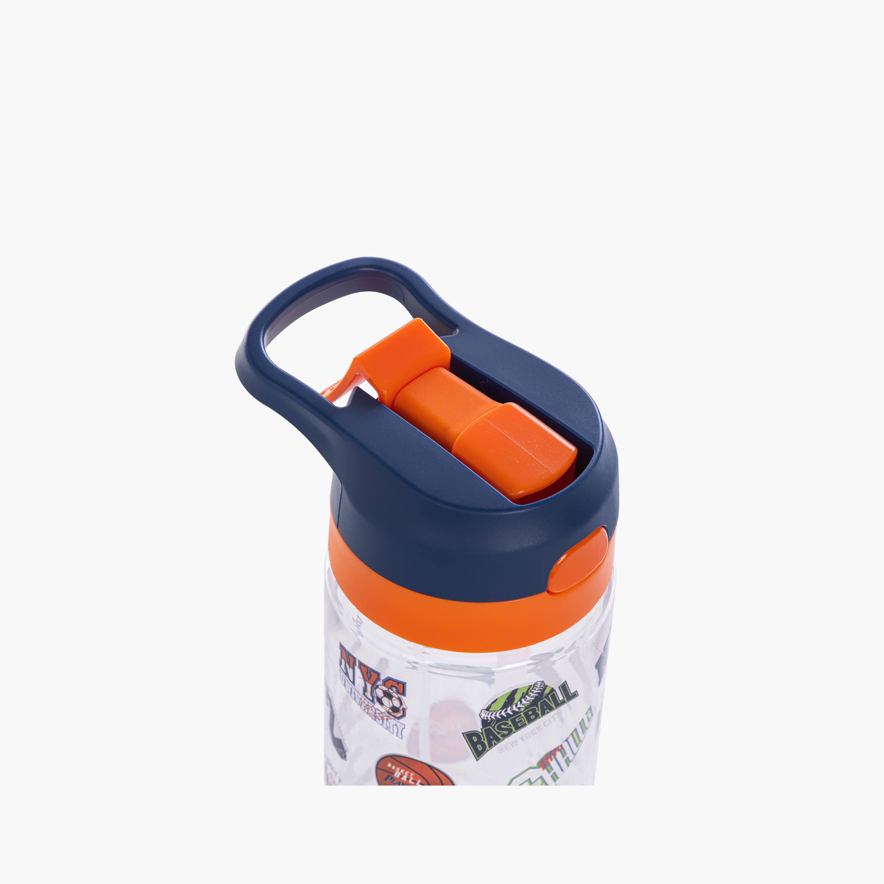 Eazy Kids Tritan Water Bottle with Spray - 750 ml - Basket Ball - Blue-school-waterbottles-image-14