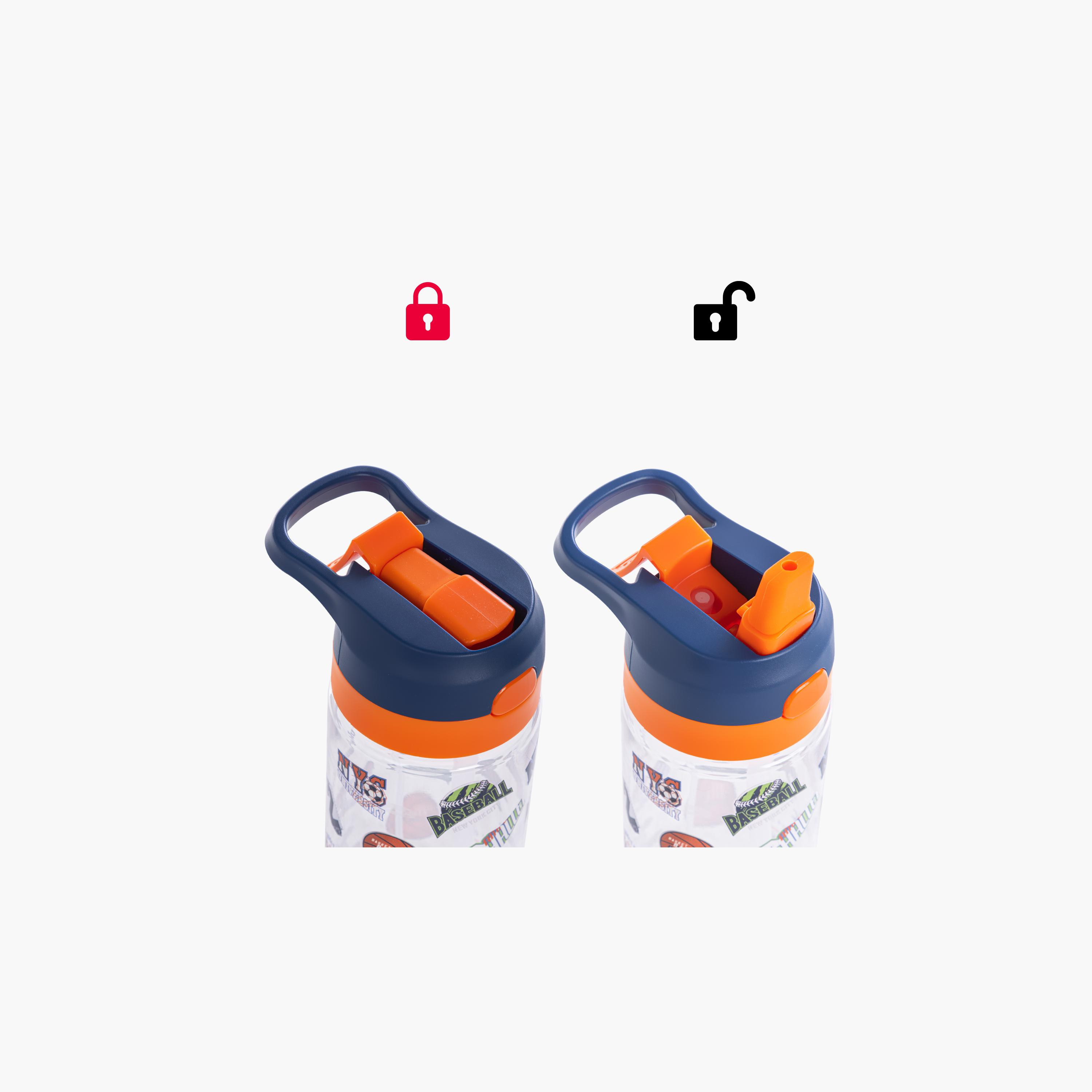 Eazy Kids Tritan Water Bottle with Spray - 750 ml - Basket Ball - Blue-school-waterbottles-image-15
