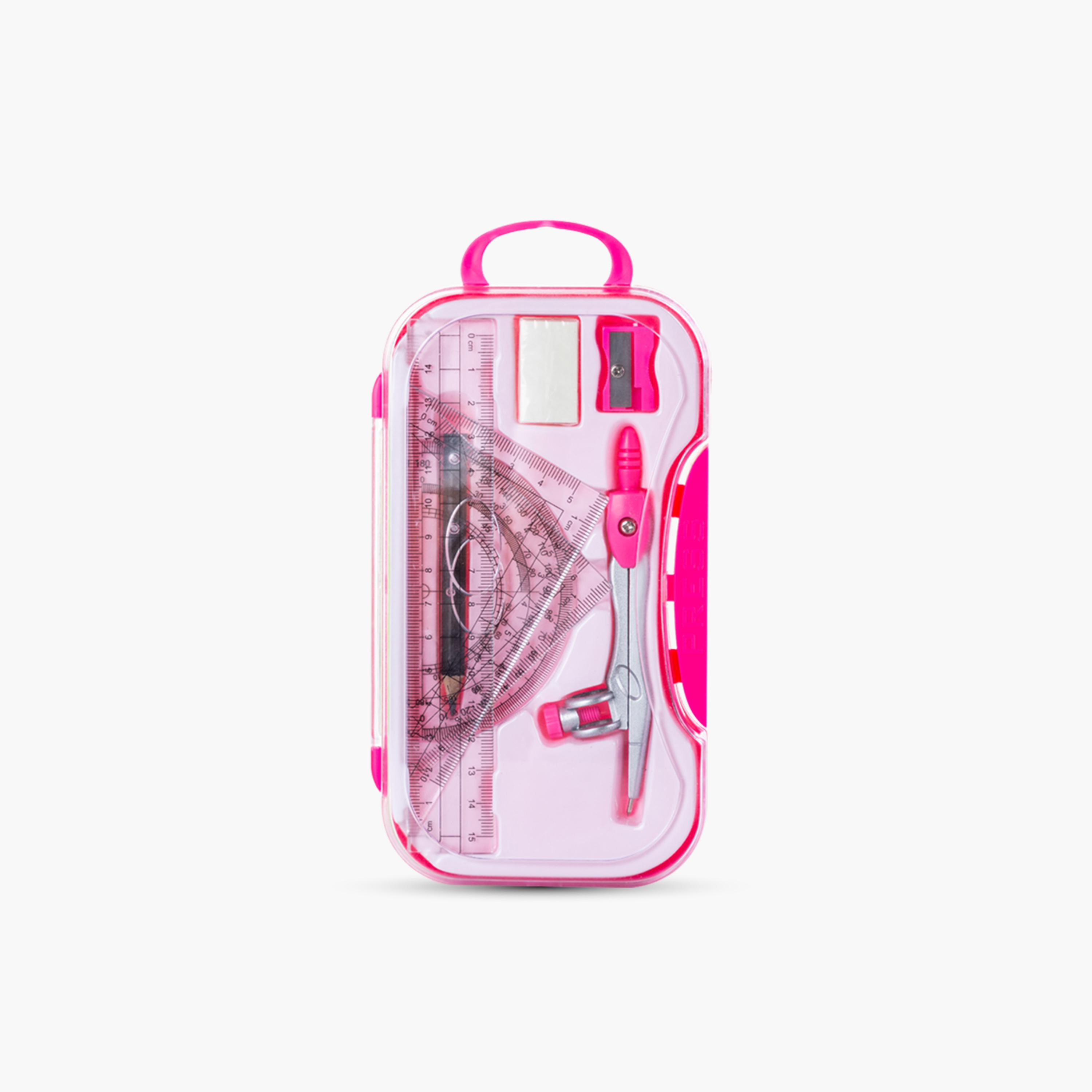 Eazy Kids 8-Piece Geometry Box Set with Plastic Case-school-stationery-sets-image-1
