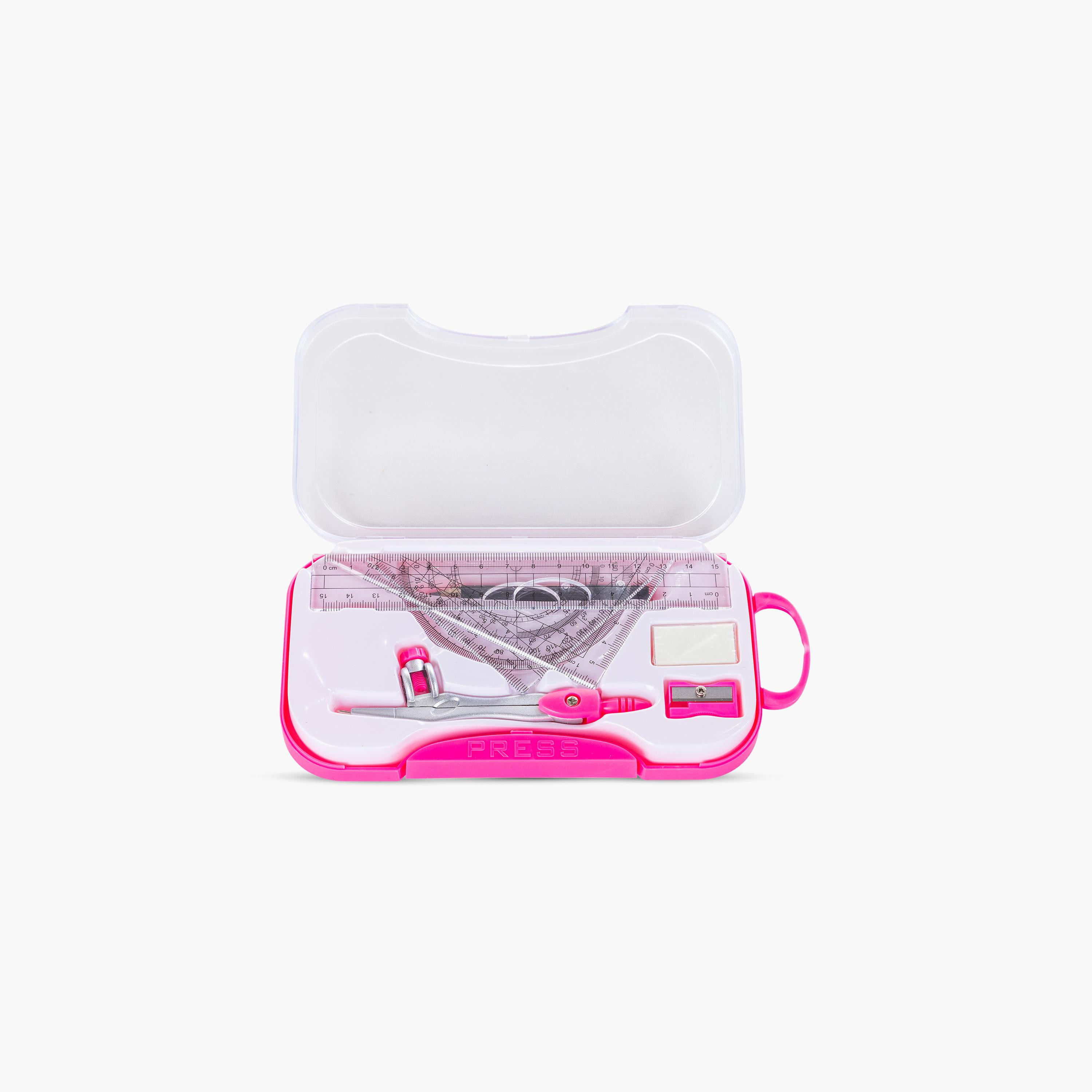 Eazy Kids 8-Piece Geometry Box Set with Plastic Case-school-stationery-sets-image-2