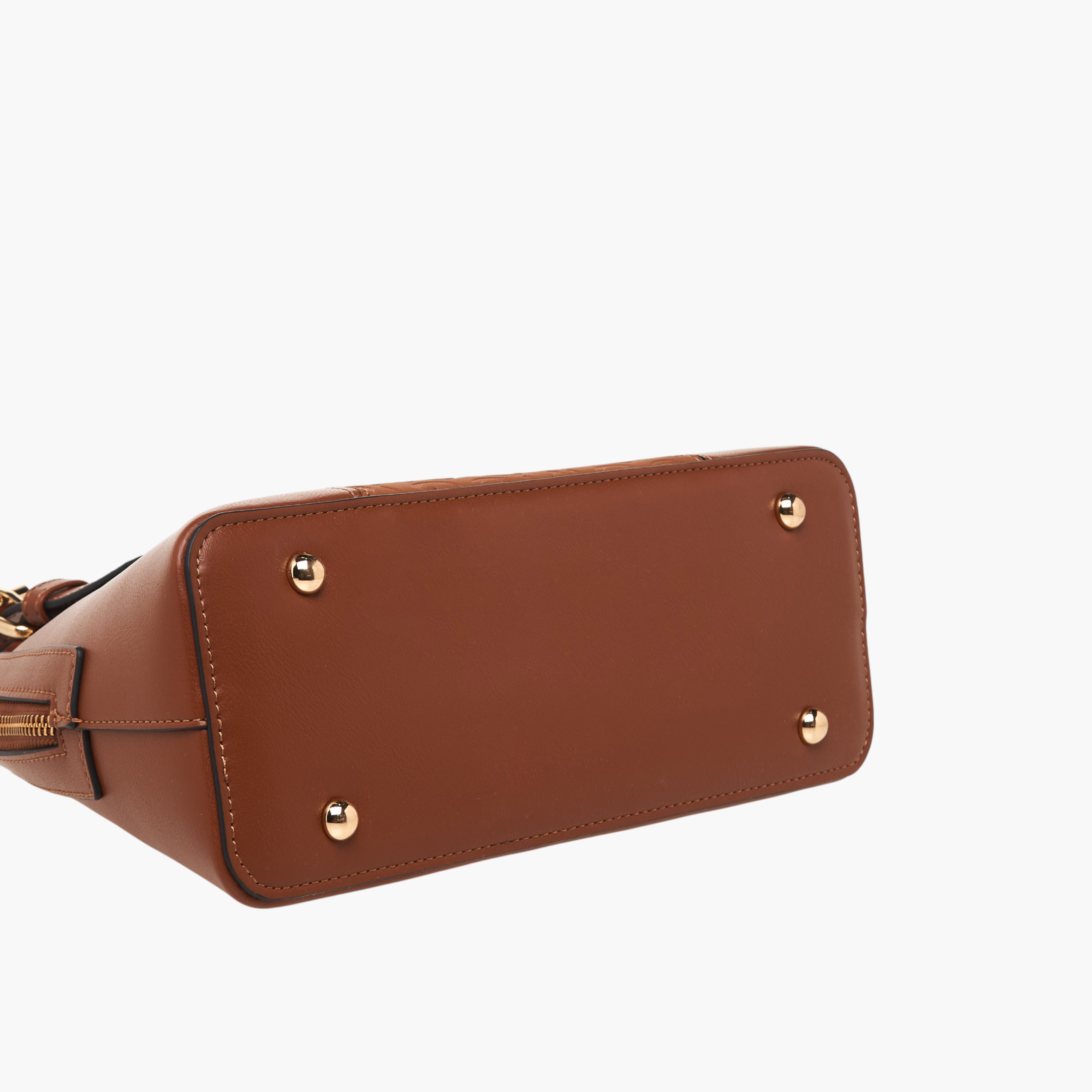 شنطة توتي بنقوش مونوجرام وحزام قابل للفصل من سيليست-women-bagsandwallets-handbags-image-7