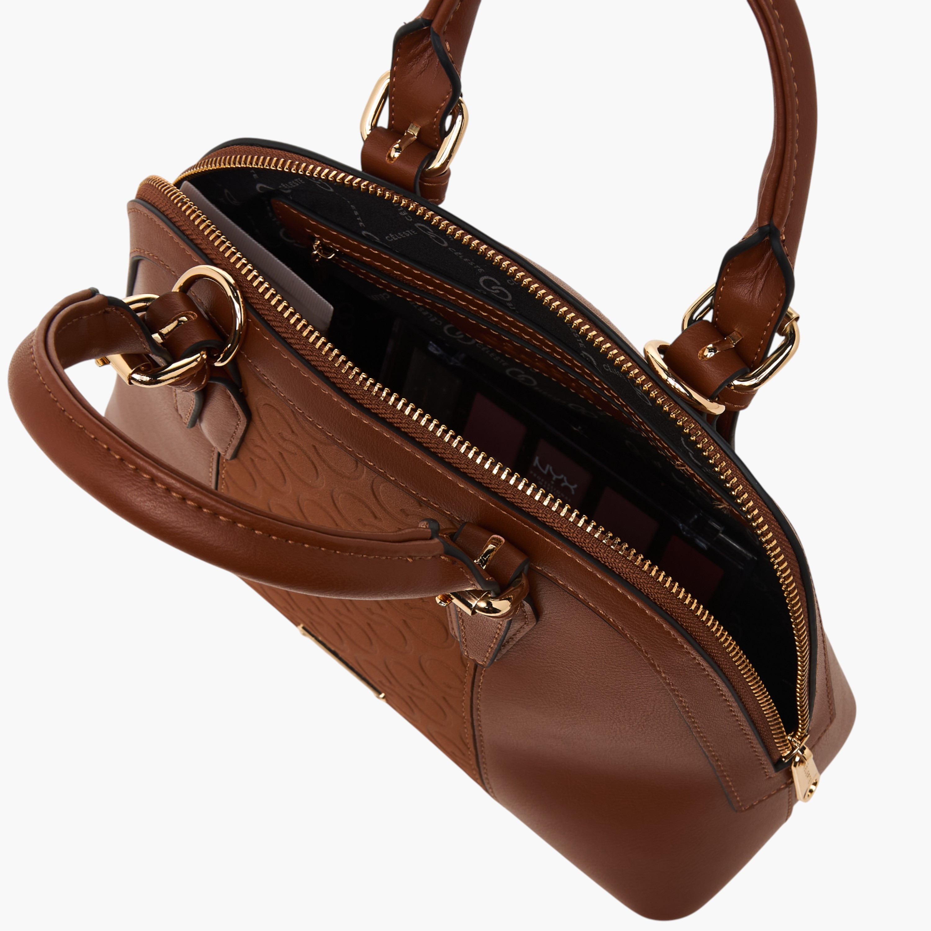 شنطة توتي بنقوش مونوجرام وحزام قابل للفصل من سيليست-women-bagsandwallets-handbags-image-8