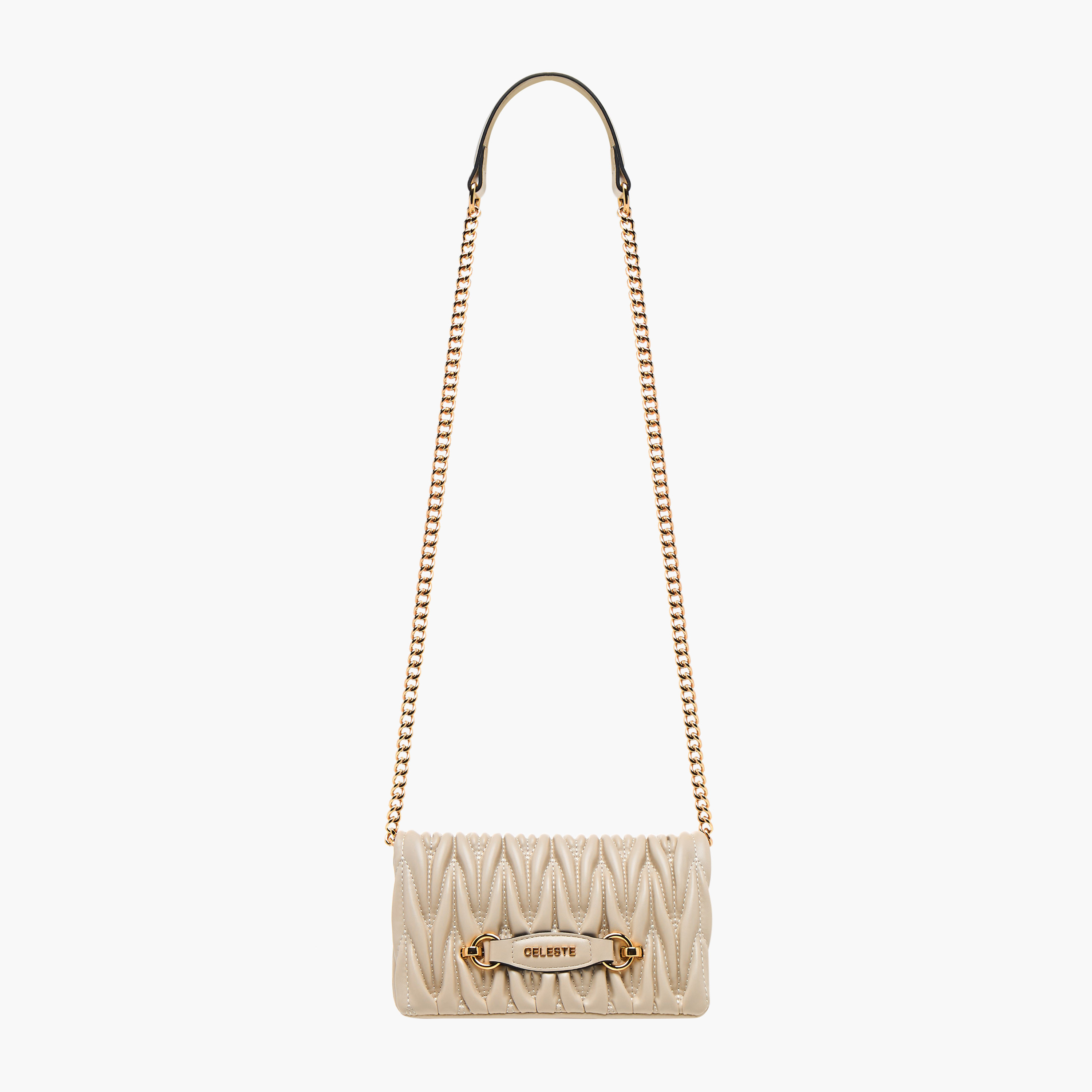 Celeste Quilted Crossbody Bag with Chain Strap-women-bagsandwallets-handbags-image-2