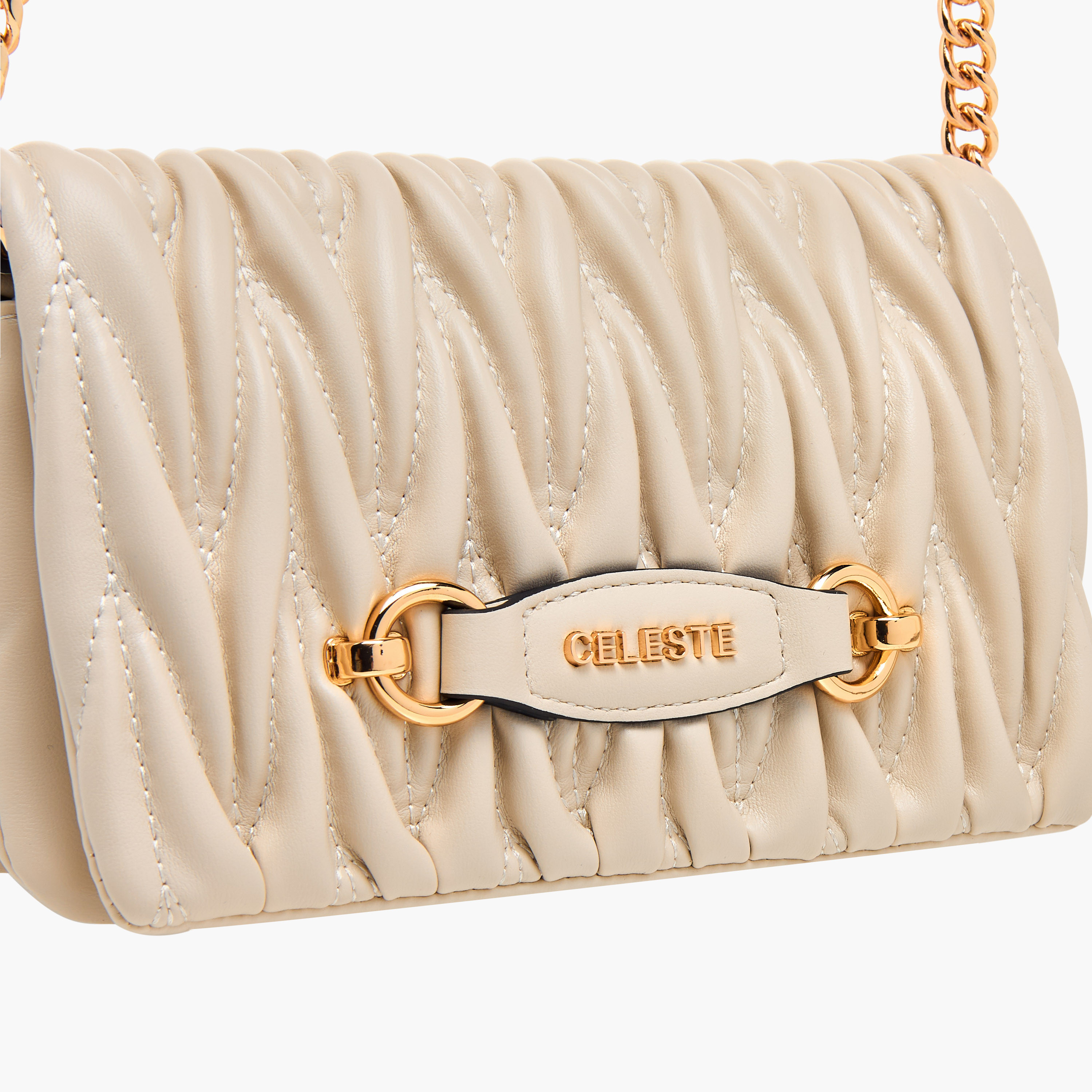 Celeste Quilted Crossbody Bag with Chain Strap-women-bagsandwallets-handbags-image-4