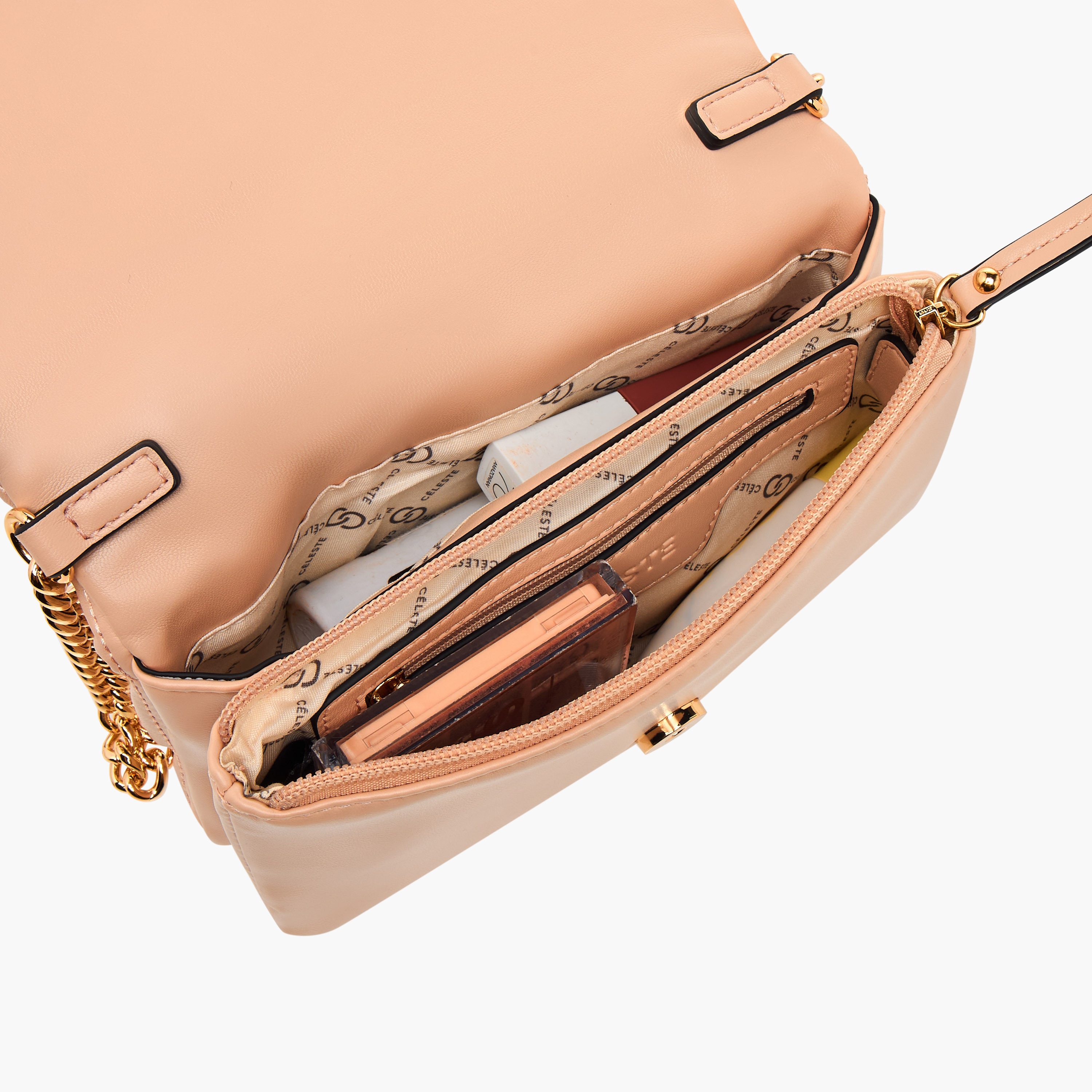 شنطة كروس بودي مبطنة بحزام سلسلة من سيليست-women-bagsandwallets-handbags-image-8