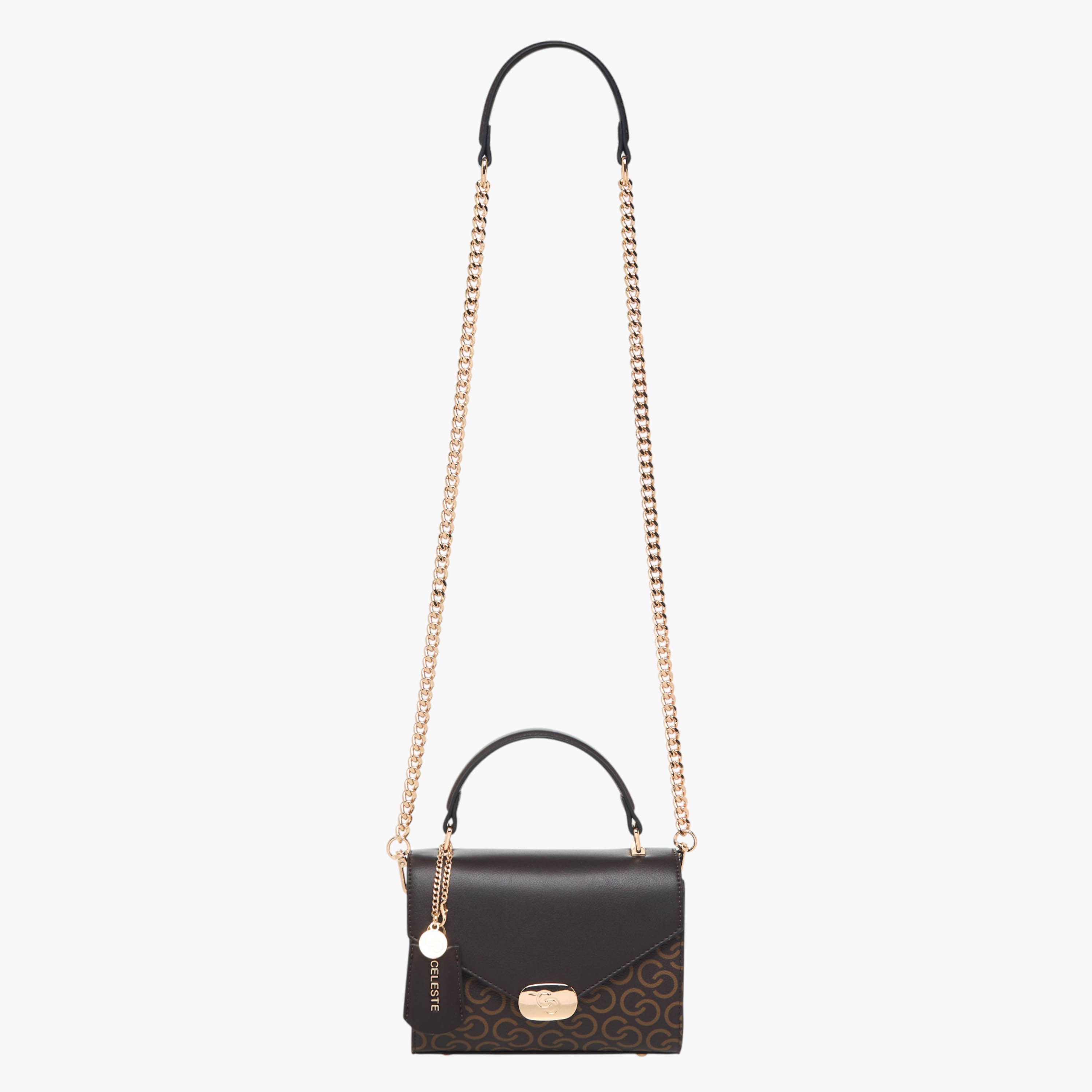 شنطة ساتشل بطبعات مونوجرام مع مقبض حمل من سيليست-women-bagsandwallets-handbags-image-2
