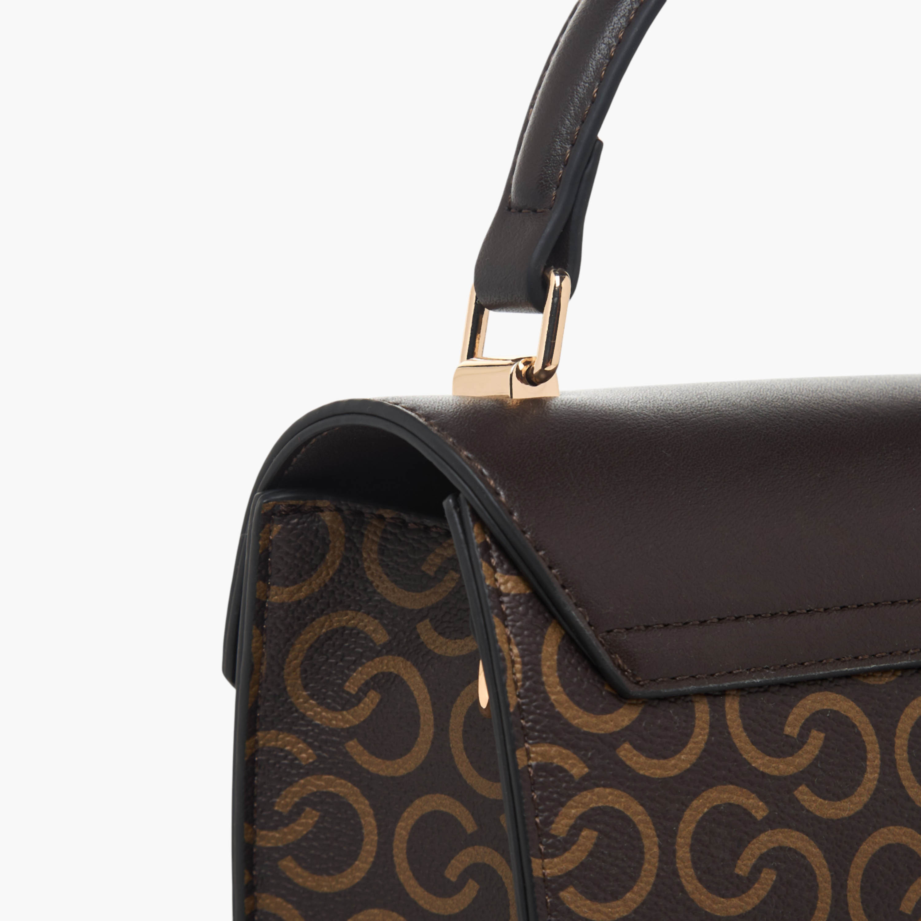 شنطة ساتشل بطبعات مونوجرام مع مقبض حمل من سيليست-women-bagsandwallets-handbags-image-5