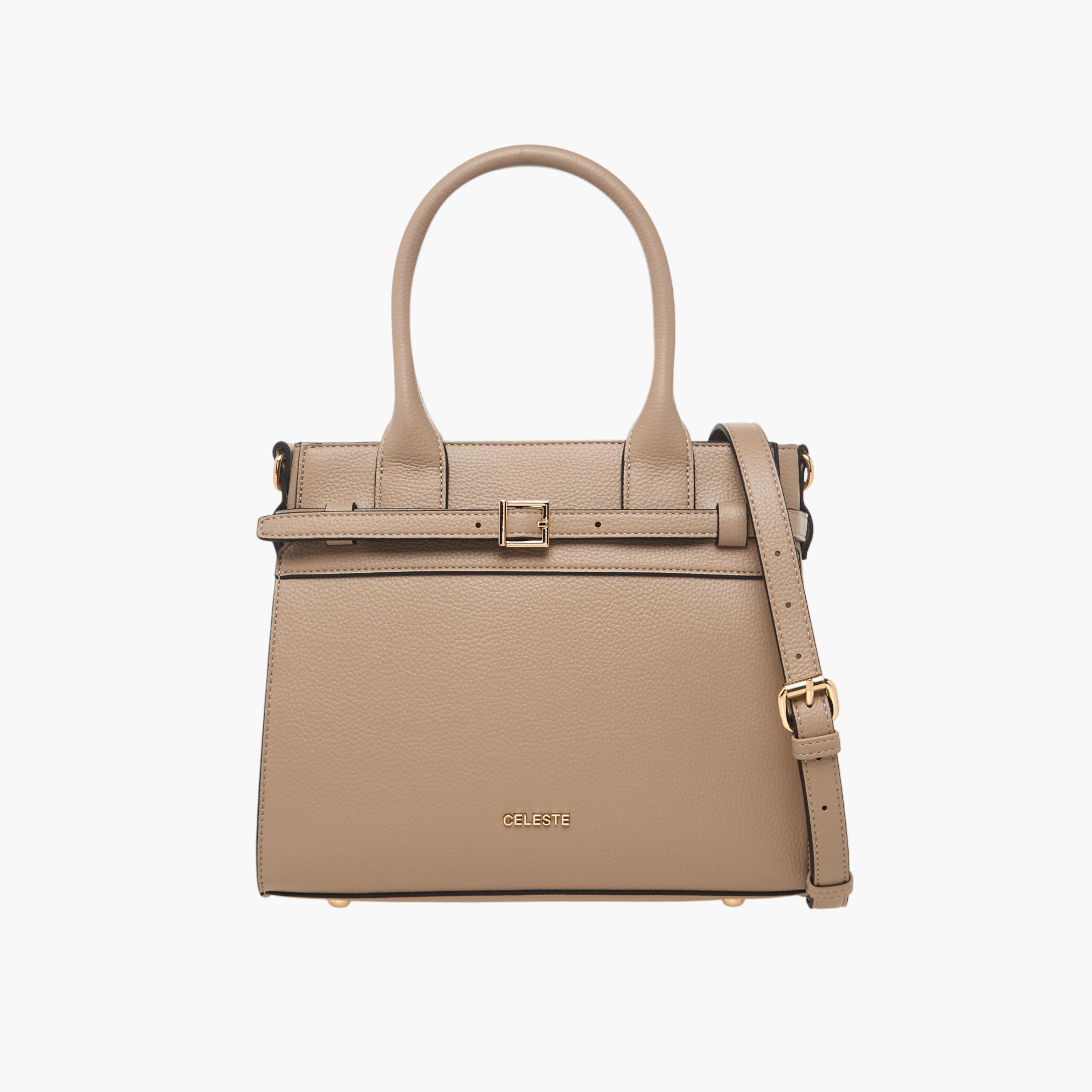 Celeste Solid Tote Bag with Double Handle-women-bagsandwallets-handbags-image-1