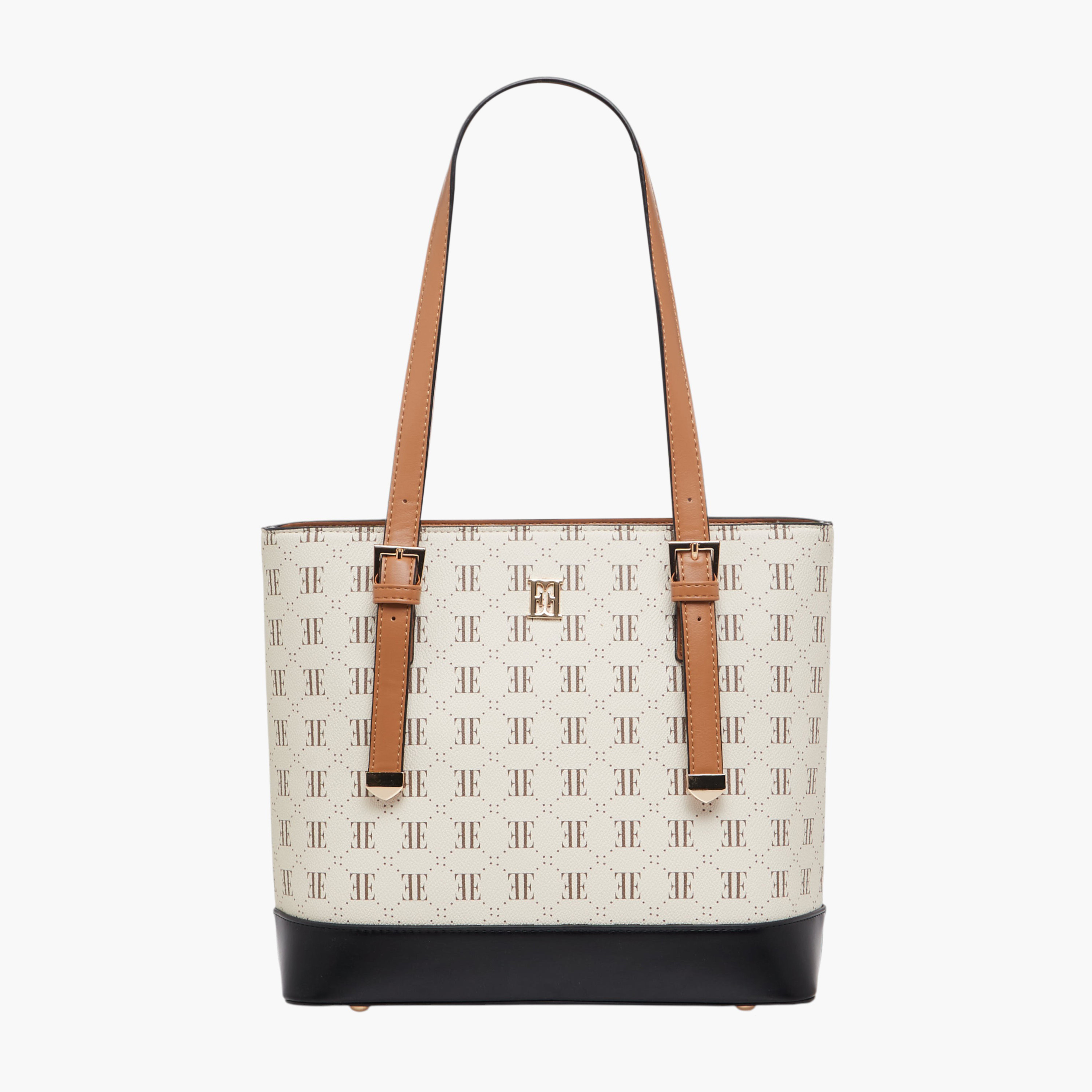 شنطة توتي بطبعات مونوجرام وسحاب إغلاق من إيل-women-bagsandwallets-handbags-image-1
