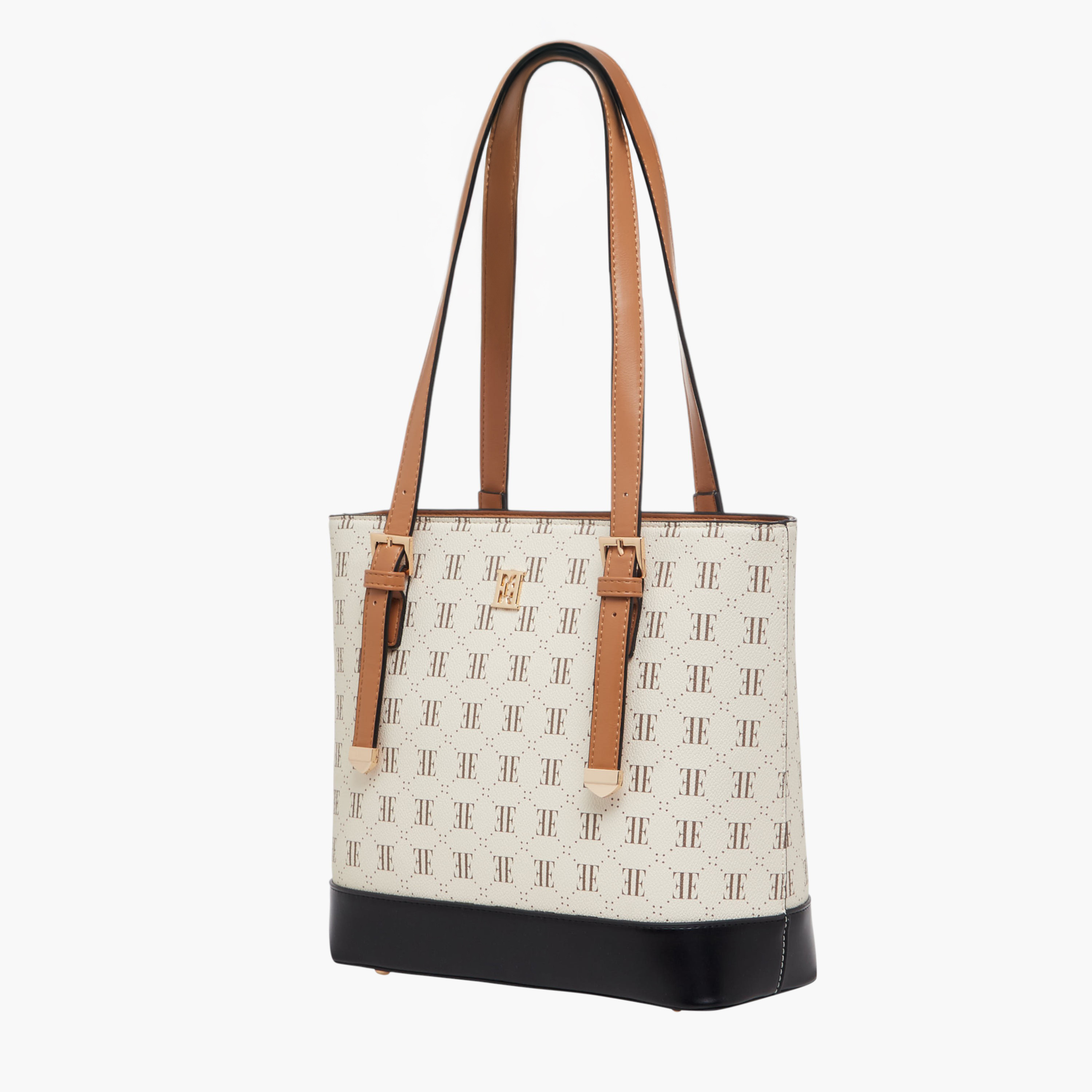 شنطة توتي بطبعات مونوجرام وسحاب إغلاق من إيل-women-bagsandwallets-handbags-image-3