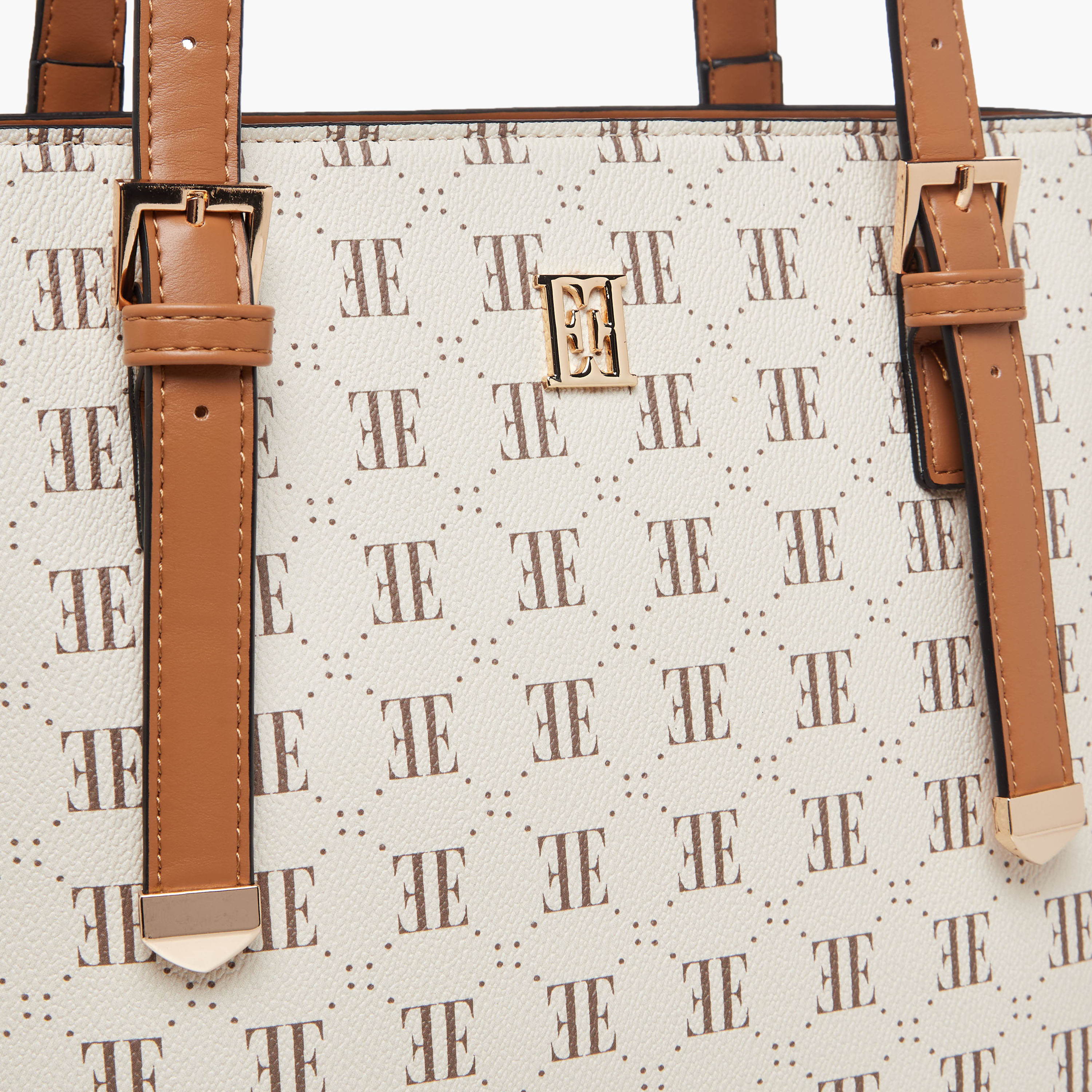 شنطة توتي بطبعات مونوجرام وسحاب إغلاق من إيل-women-bagsandwallets-handbags-image-5