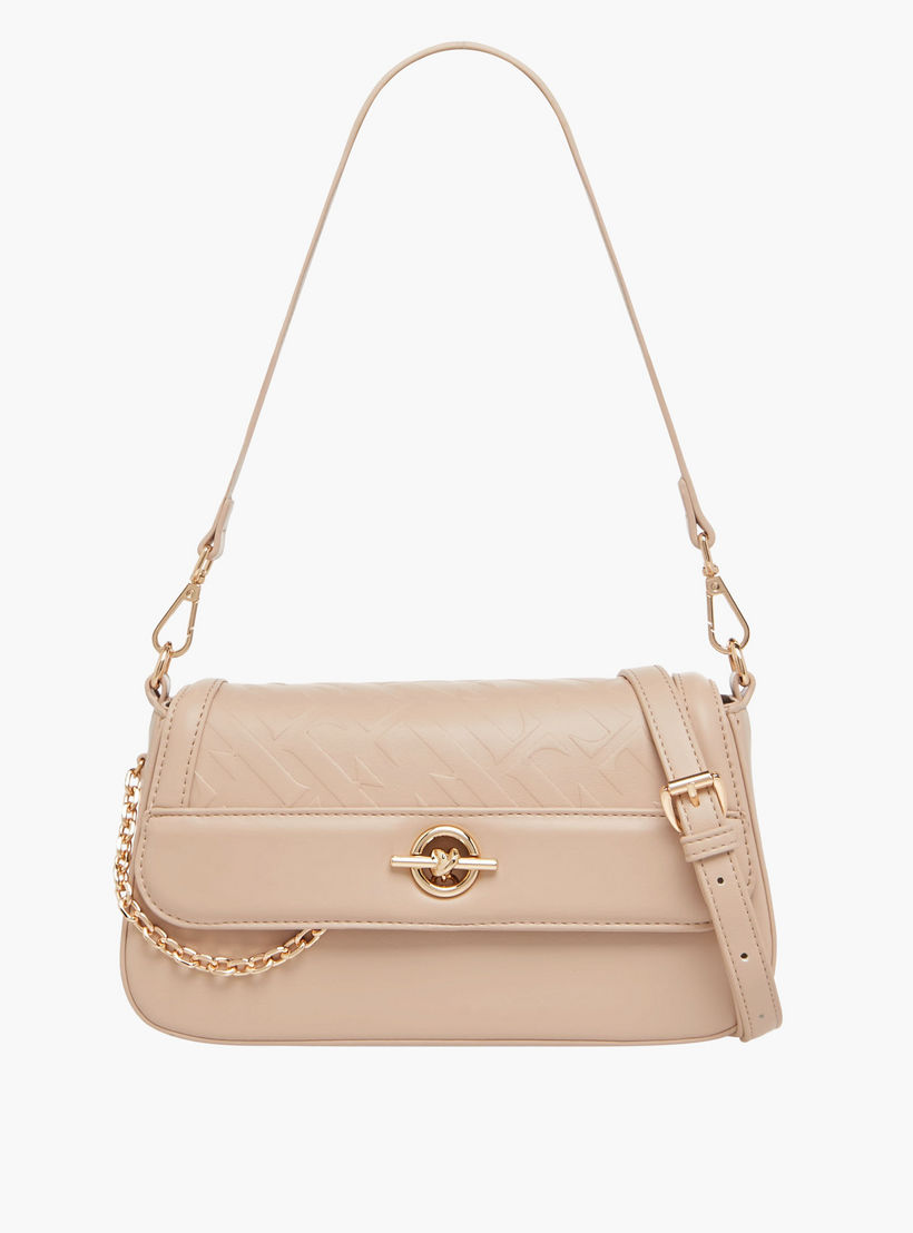 شنطة كروس بودي بنقوش شعار وحزام قابل للفصل من إيل-women-bagsandwallets-handbags-image-1
