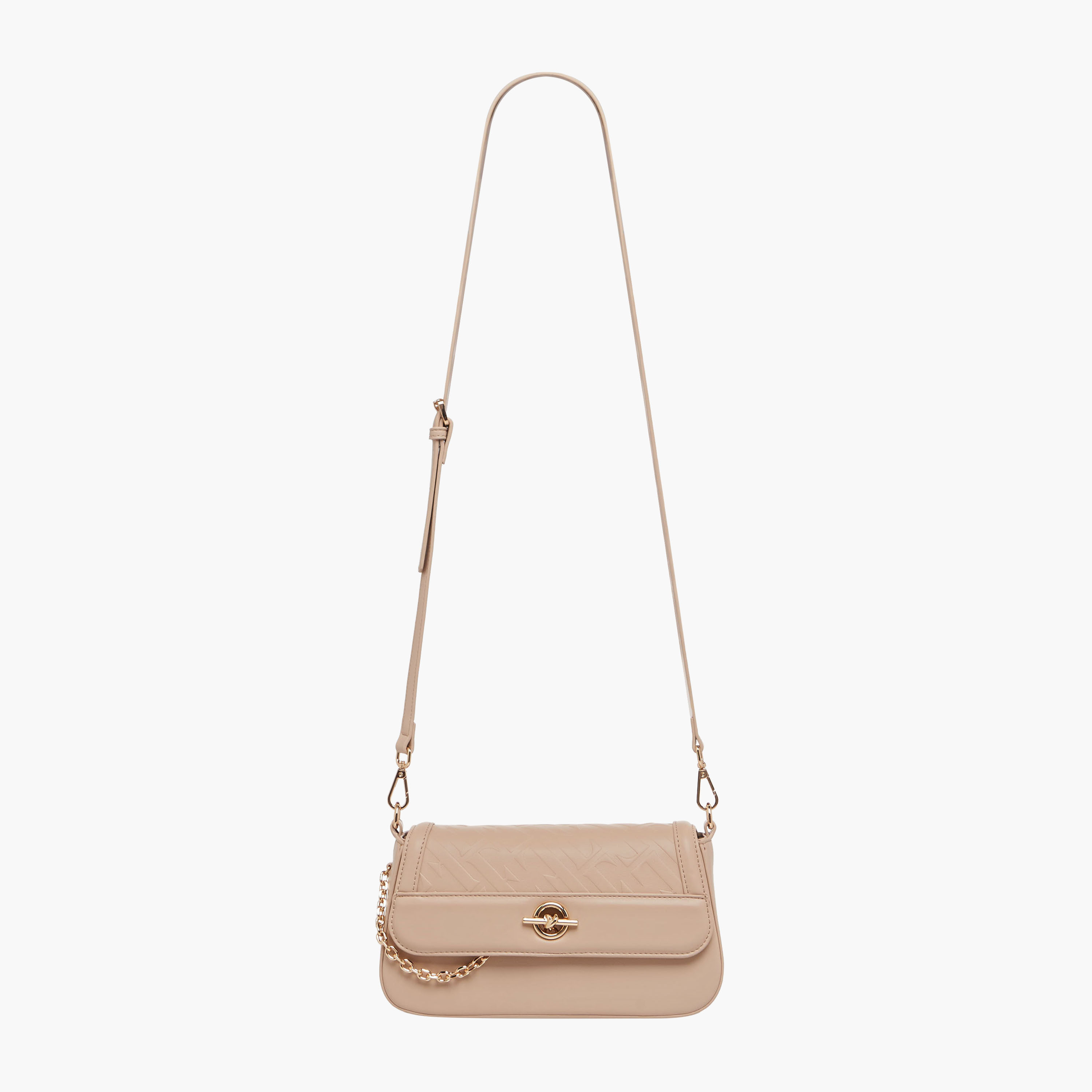 شنطة كروس بودي بنقوش شعار وحزام قابل للفصل من إيل-women-bagsandwallets-handbags-image-3