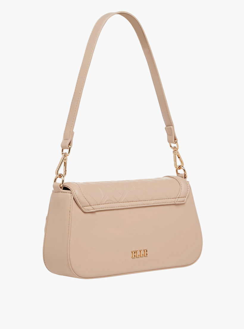 شنطة كروس بودي بنقوش شعار وحزام قابل للفصل من إيل-women-bagsandwallets-handbags-image-4