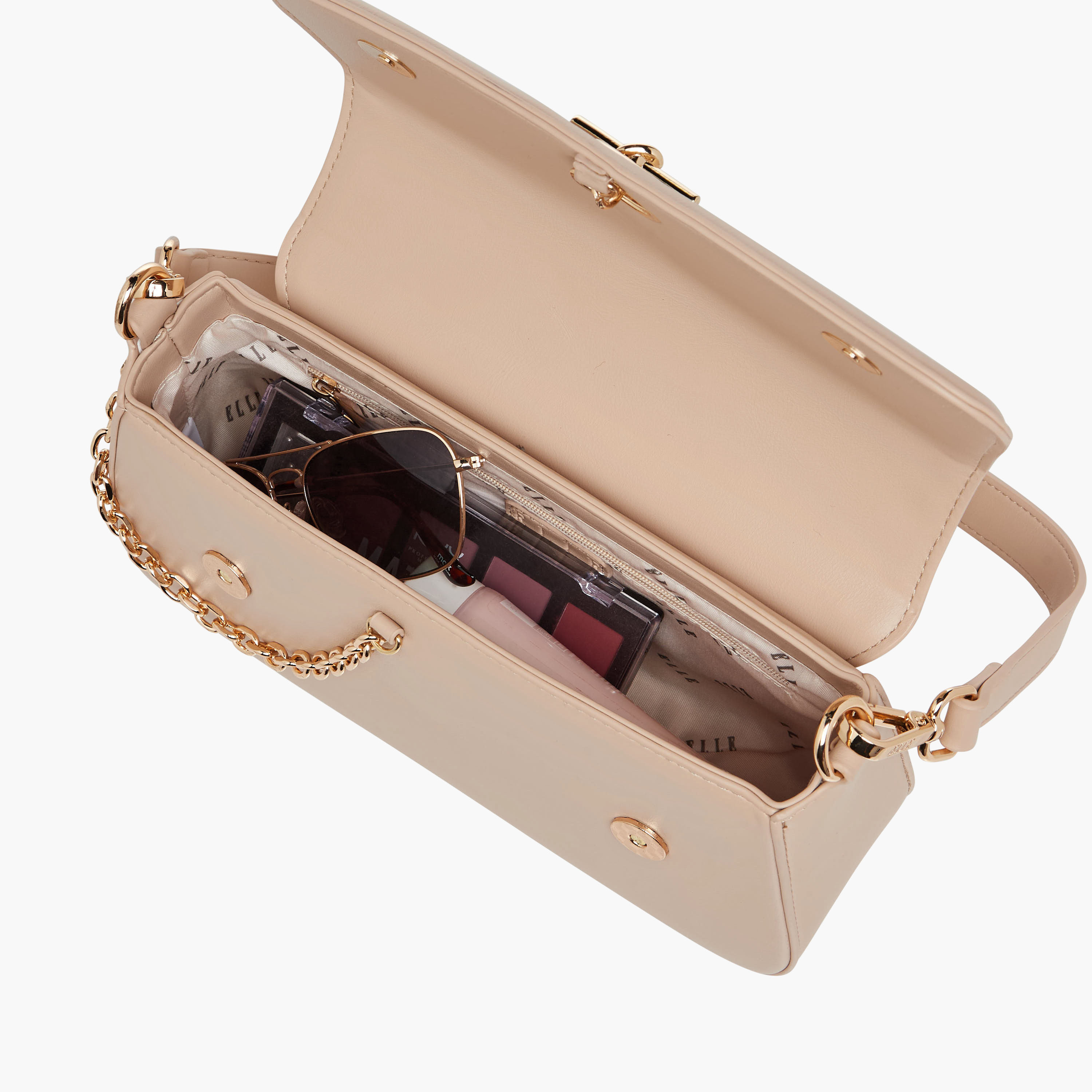 شنطة كروس بودي بنقوش شعار وحزام قابل للفصل من إيل-women-bagsandwallets-handbags-image-9