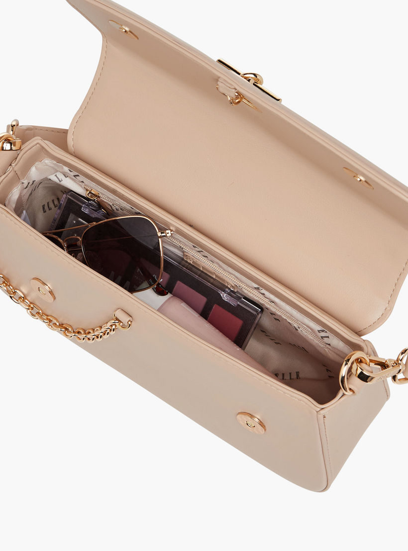 شنطة كروس بودي بنقوش شعار وحزام قابل للفصل من إيل-women-bagsandwallets-handbags-image-9