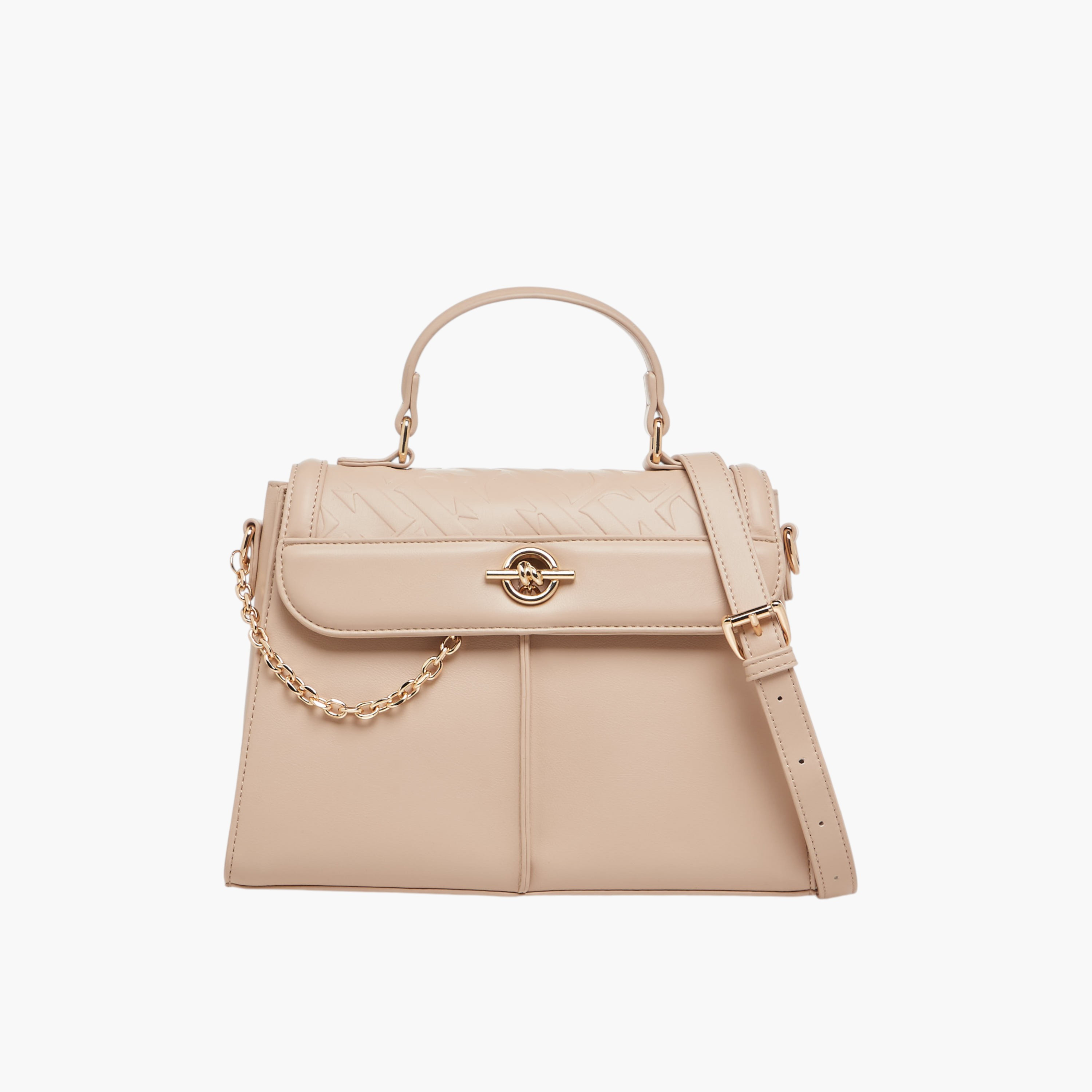 شنطة ساتشيل بنقشة شعار وحزام قابل للفصل من إيل-women-bagsandwallets-handbags-image-1