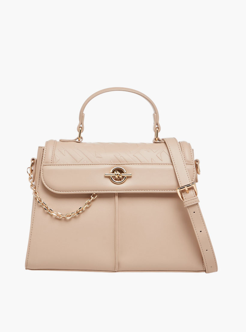 شنطة ساتشيل بنقشة شعار وحزام قابل للفصل من إيل-women-bagsandwallets-handbags-image-1