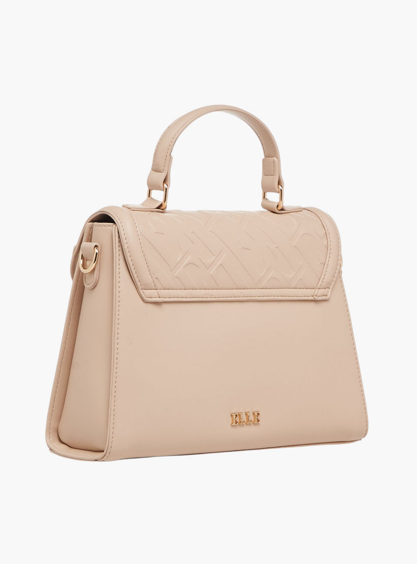 شنطة ساتشيل بنقشة شعار وحزام قابل للفصل من إيل-women-bagsandwallets-handbags-image-4