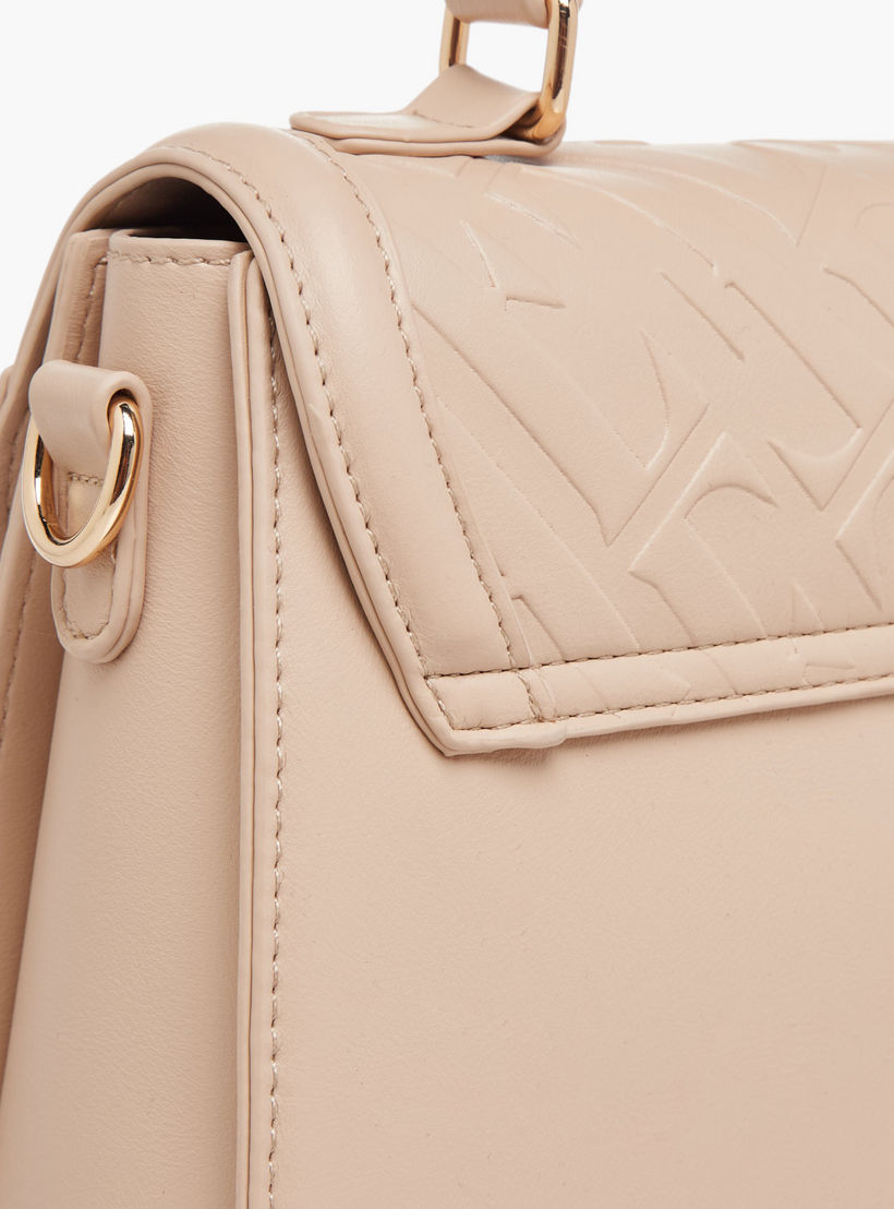 شنطة ساتشيل بنقشة شعار وحزام قابل للفصل من إيل-women-bagsandwallets-handbags-image-5