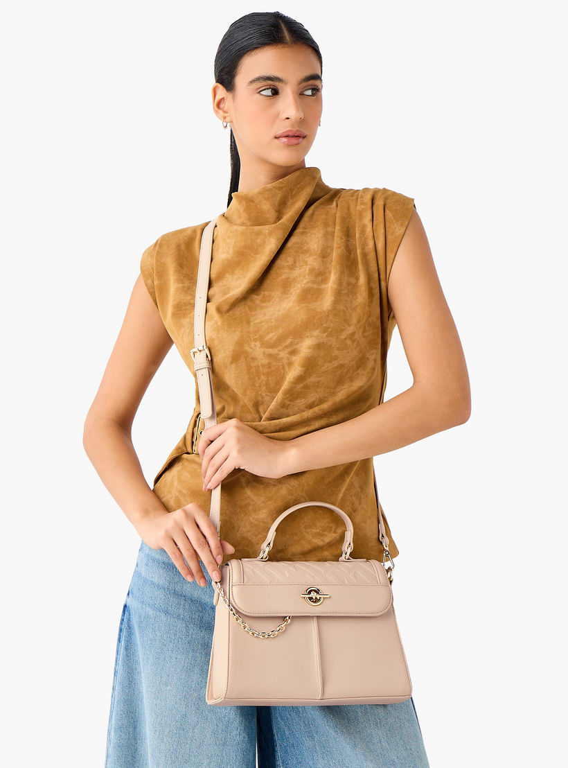 شنطة ساتشيل بنقشة شعار وحزام قابل للفصل من إيل-women-bagsandwallets-handbags-image-7