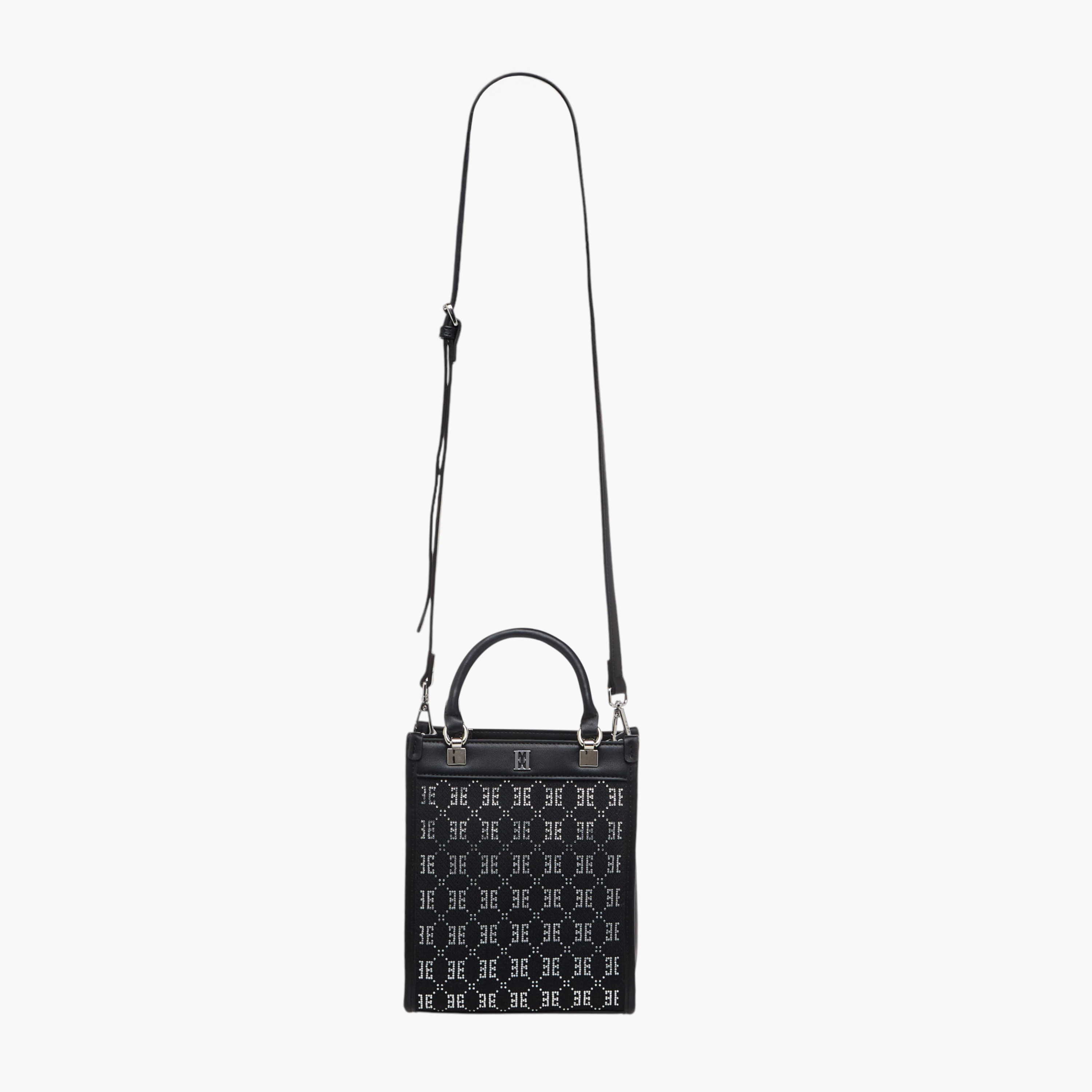 Elle Diamante Embellished Tote Bag with Double Handle-women-bagsandwallets-handbags-image-3