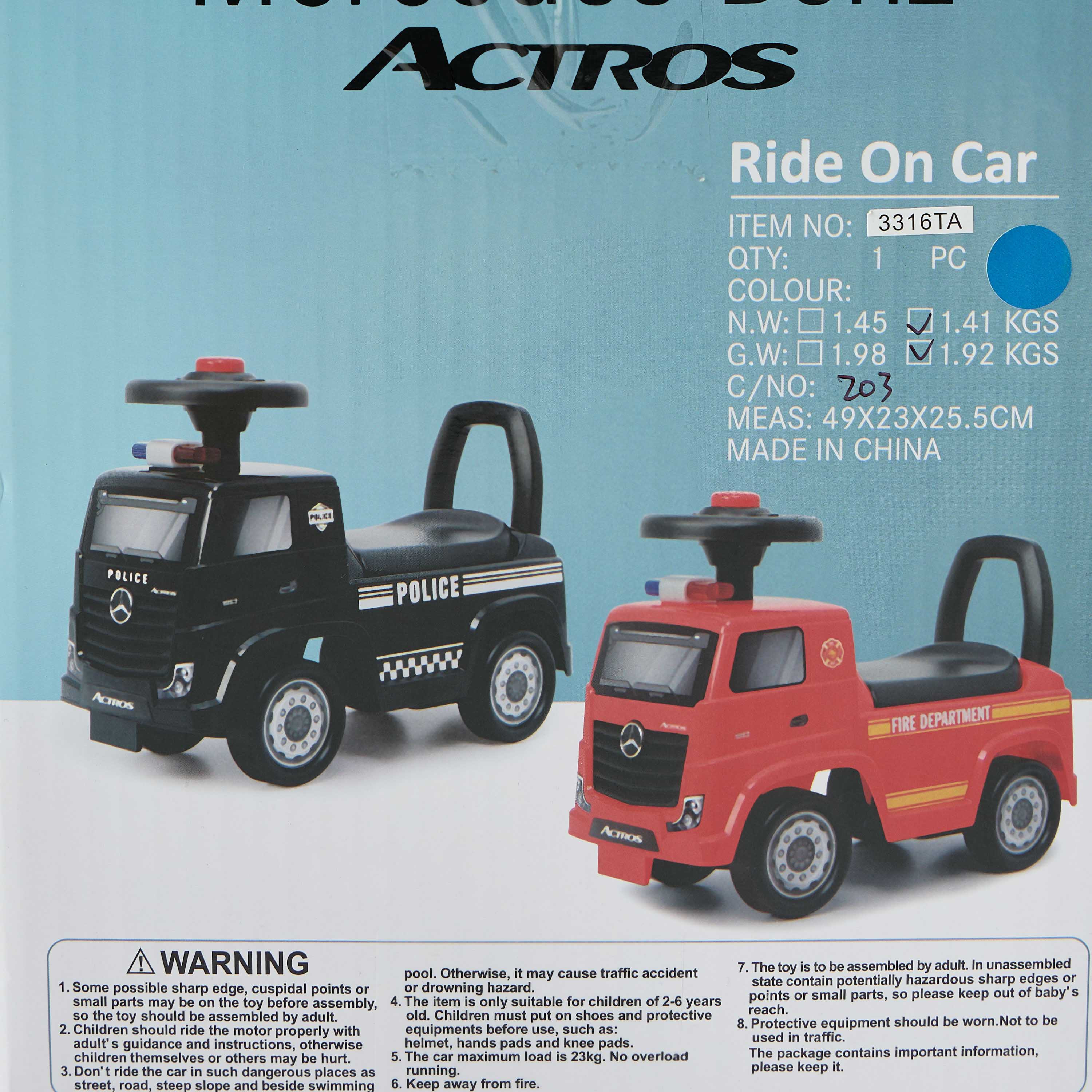 Mercedes-Benz Actros Ride On-toys-outdoor-bikesandrideons-manualrideons-image-7