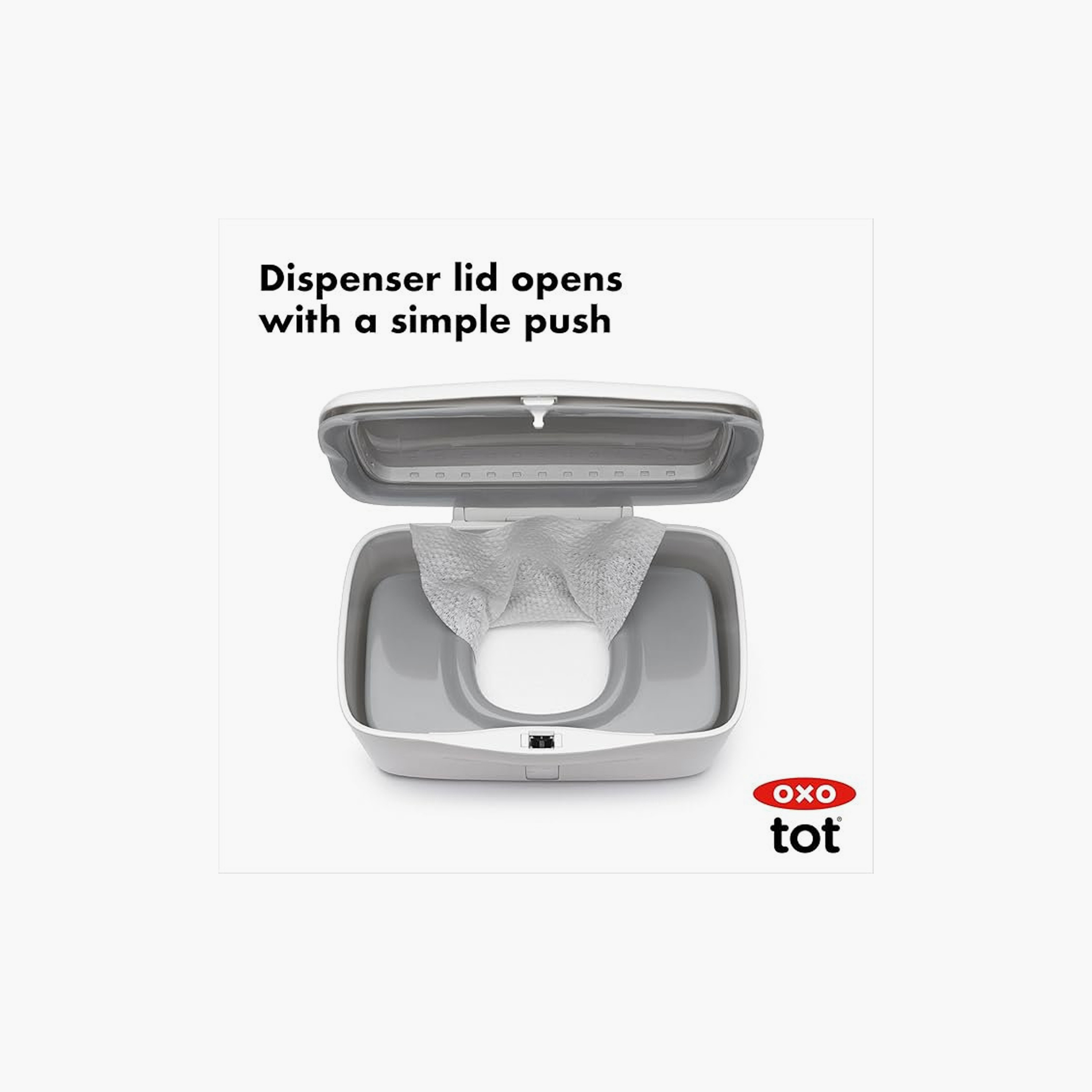 موزع مناديل الأطفال أوكسو توت بيرفكت بول - رمادي-baby-maternalcare-bodyhygiene-image-6