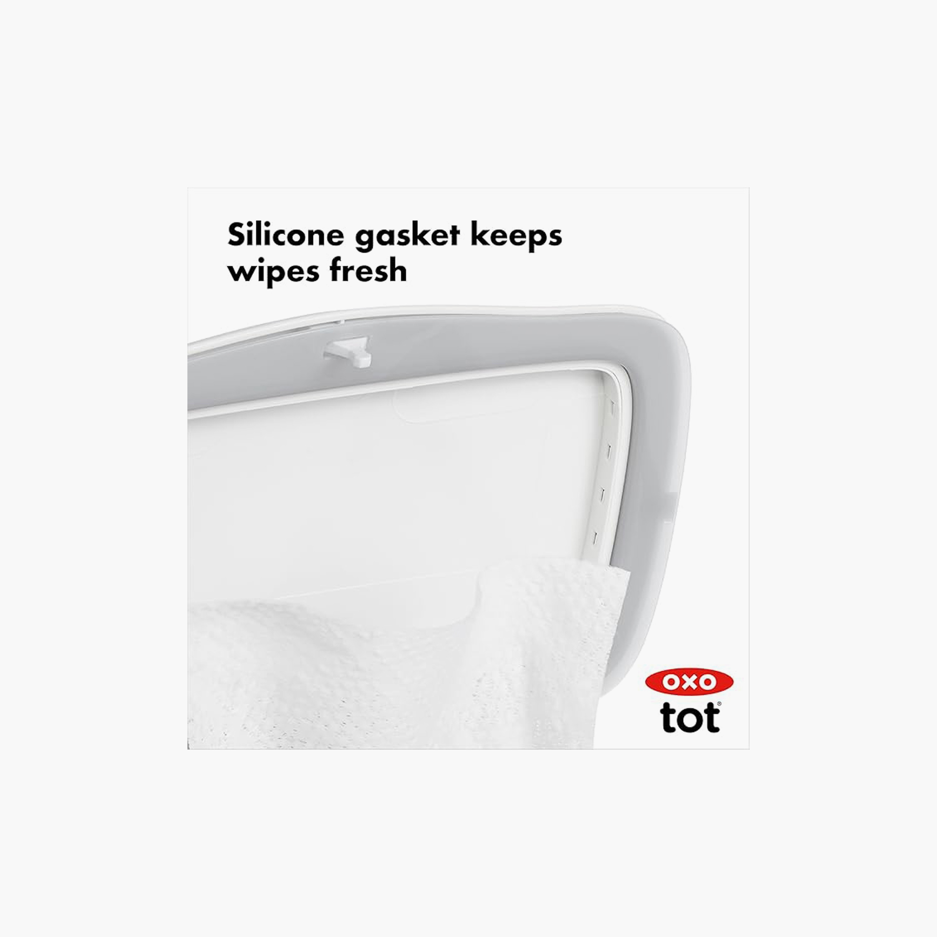 موزع مناديل الأطفال أوكسو توت بيرفكت بول - رمادي-baby-maternalcare-bodyhygiene-image-4