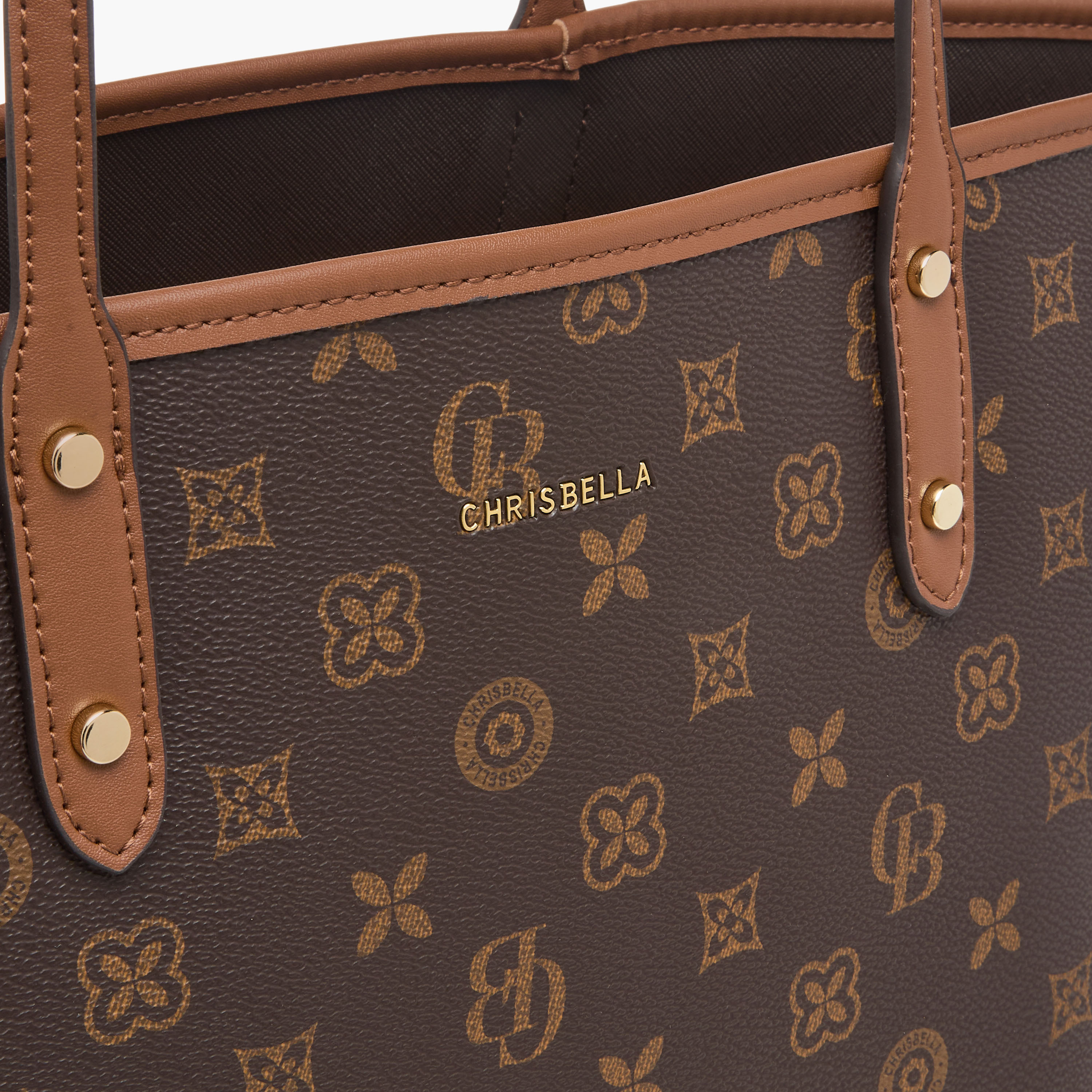 Chrisbella Printed Tote Bag with Top Handles-women-bagsandwallets-handbags-image-5