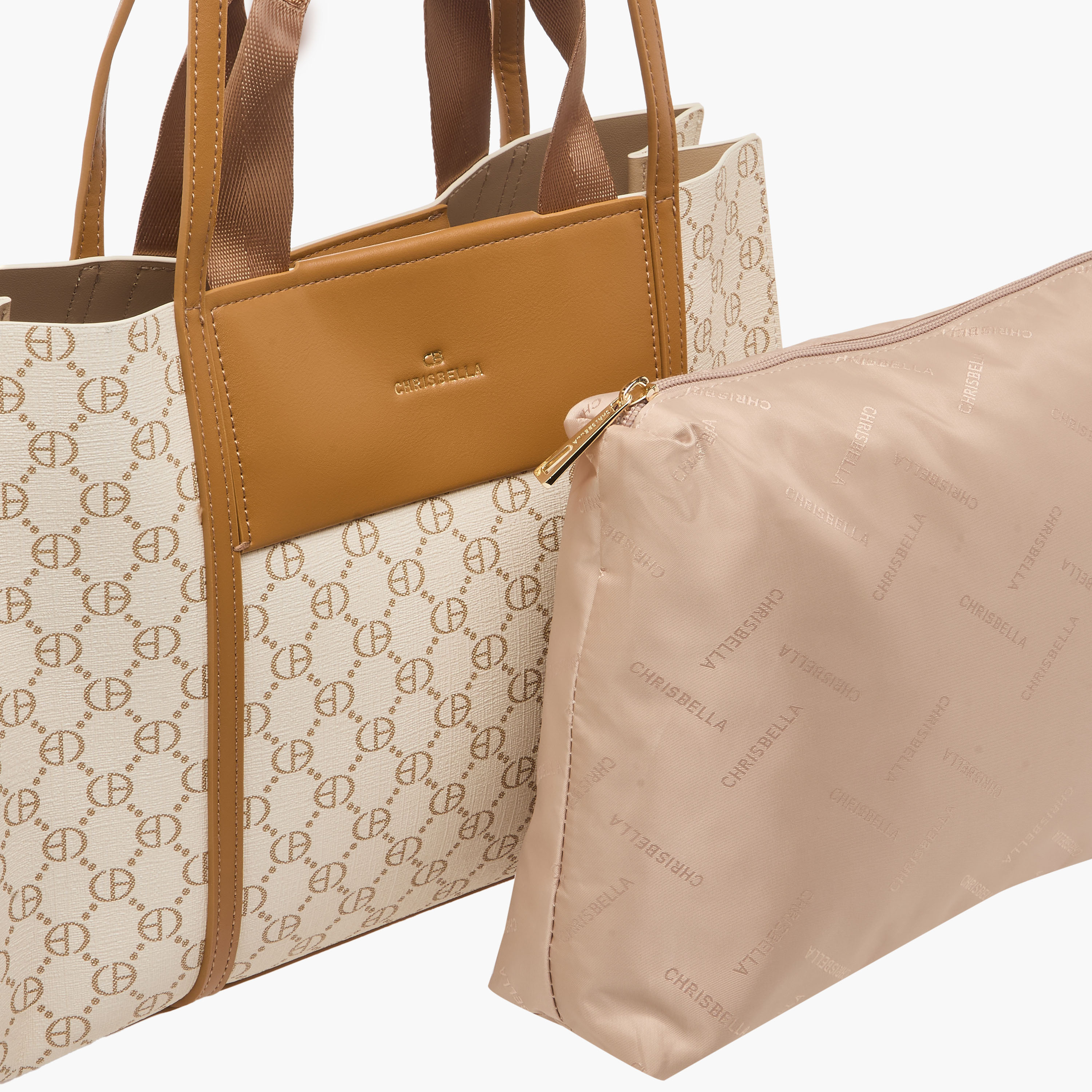 Chrisbella Monogram Print Tote Bag with Top Handles-women-bagsandwallets-handbags-image-7
