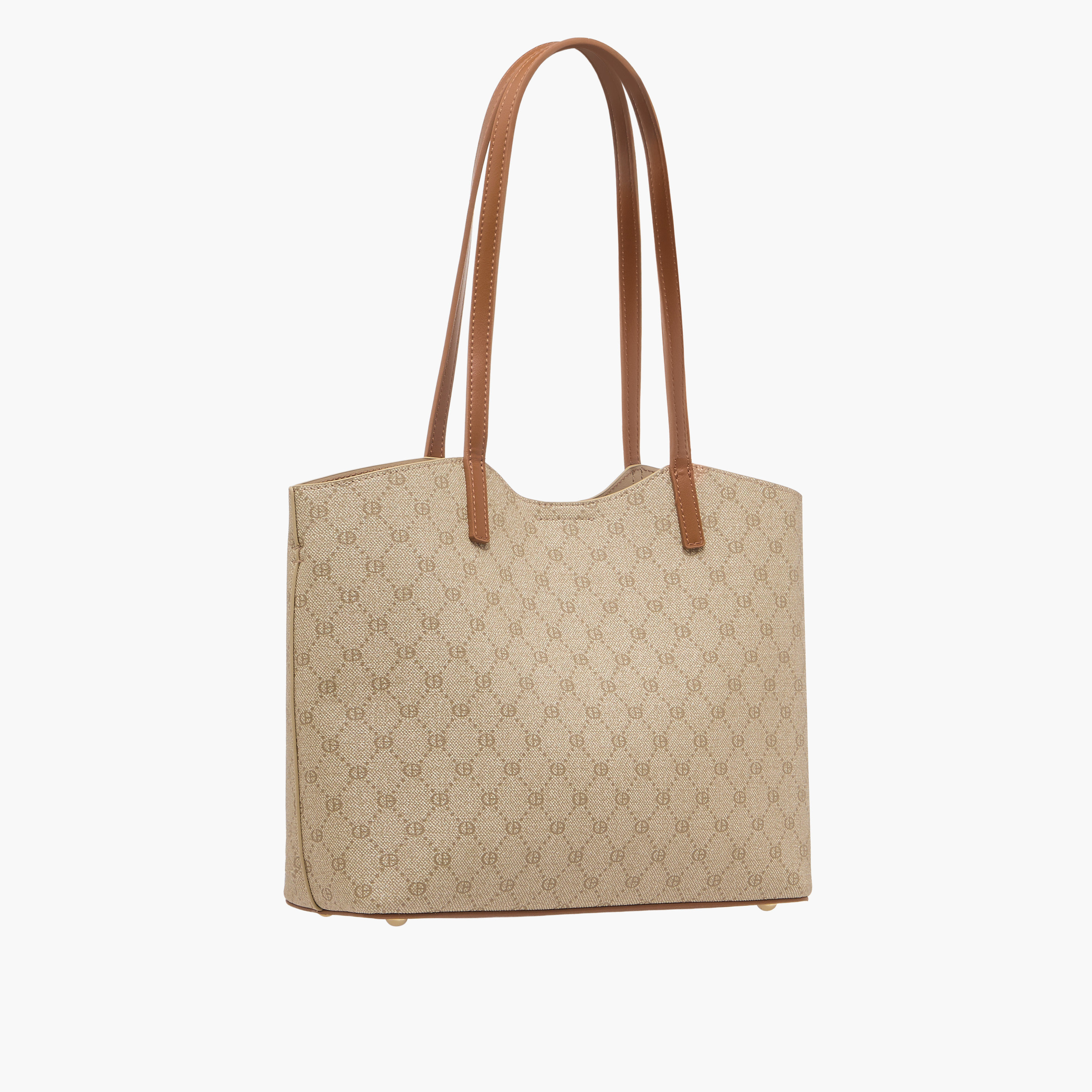 Chrisbella Monogram Print Tote Bag with Zip Around Wallet-women-bagsandwallets-handbags-image-5