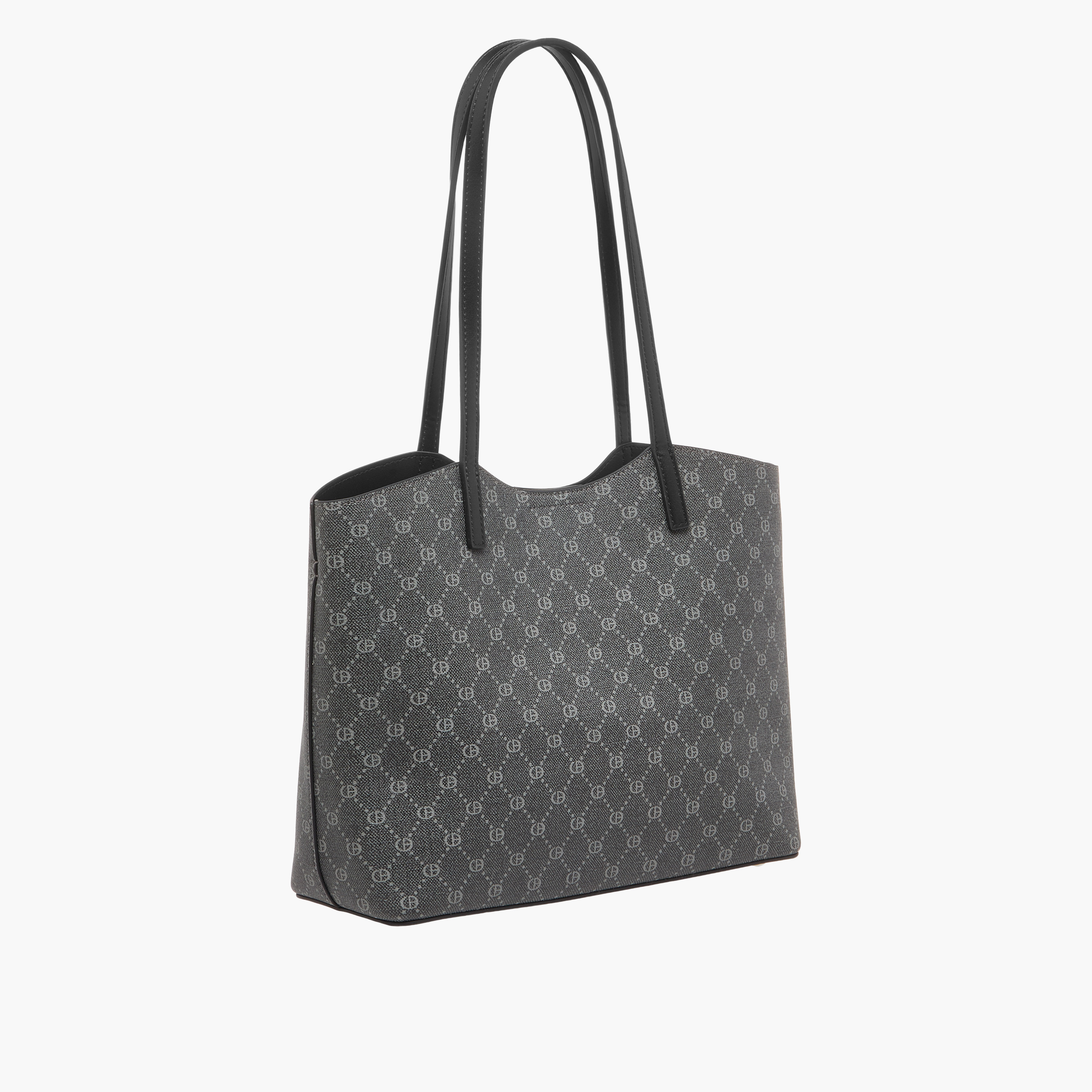 Chrisbella Monogram Print Tote Bag with Zip Around Wallet-women-bagsandwallets-handbags-image-5