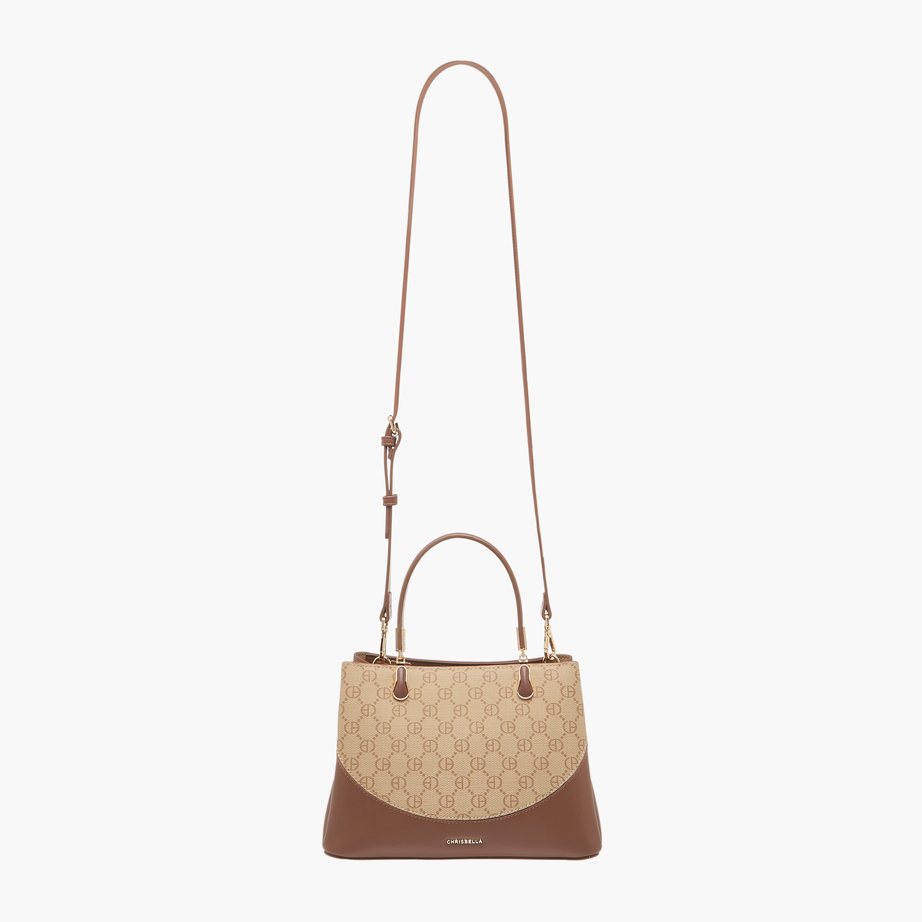 شنطة كروس بودي بسحاب إغلاق وطبعات مونوجرام من كريسبيلا-women-bagsandwallets-handbags-image-3