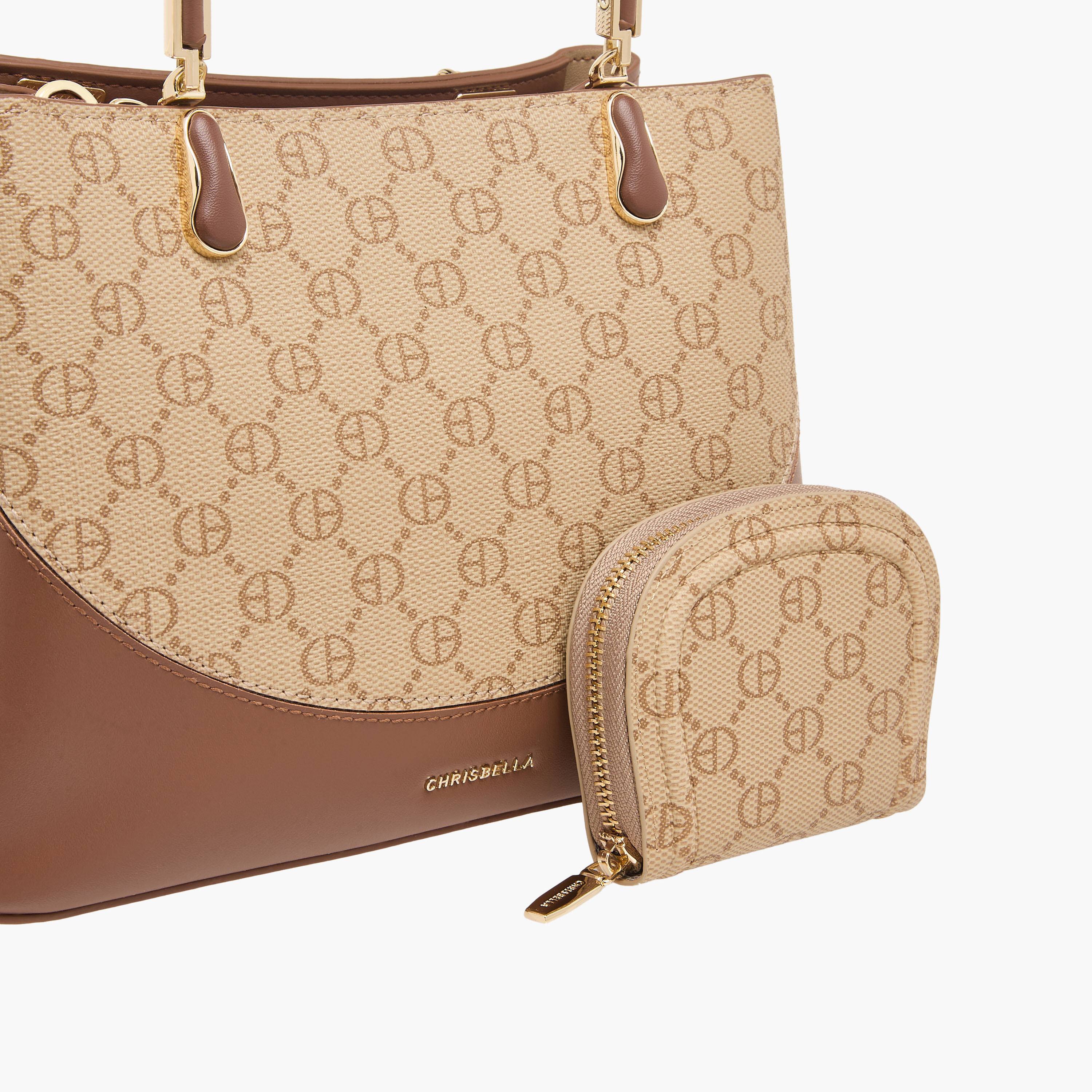 شنطة كروس بودي بسحاب إغلاق وطبعات مونوجرام من كريسبيلا-women-bagsandwallets-handbags-image-7