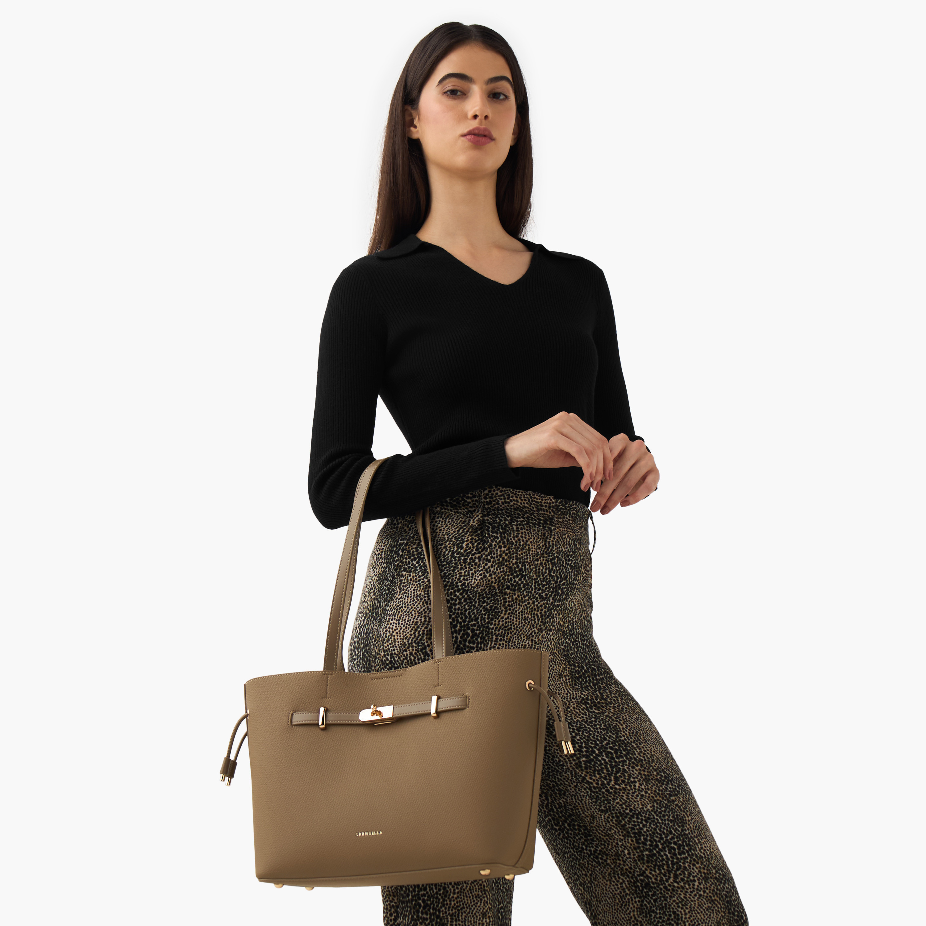 شنطة توتي سادة مع محفظة من كريسبيلا-women-bagsandwallets-handbags-image-2