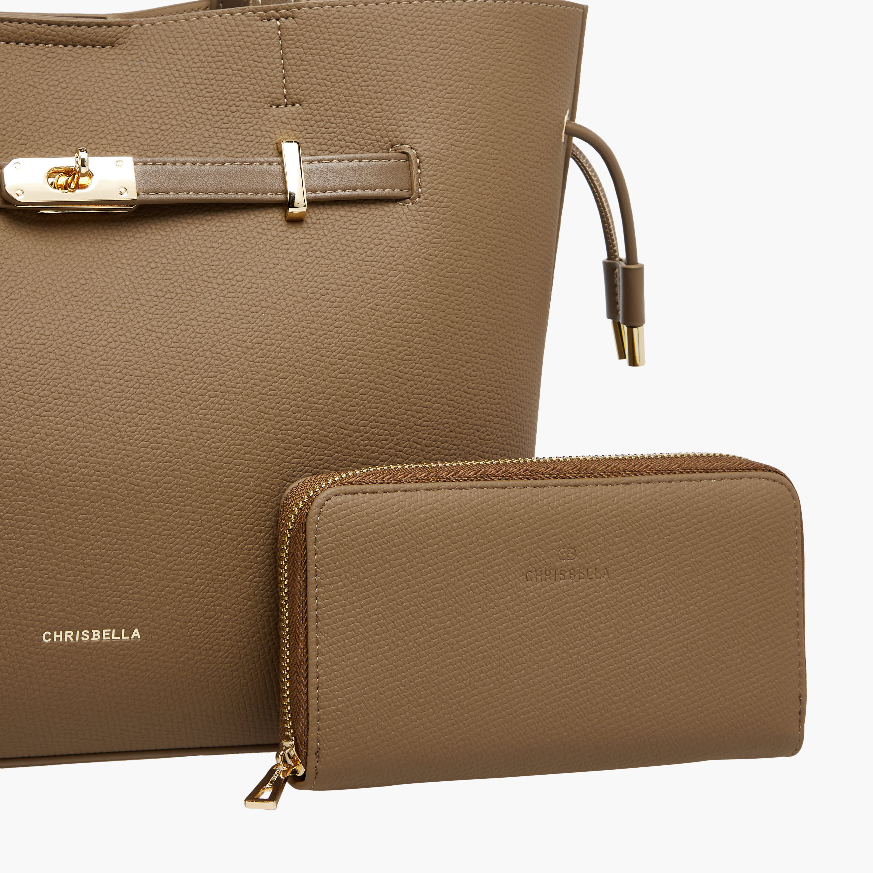 شنطة توتي سادة مع محفظة من كريسبيلا-women-bagsandwallets-handbags-image-6