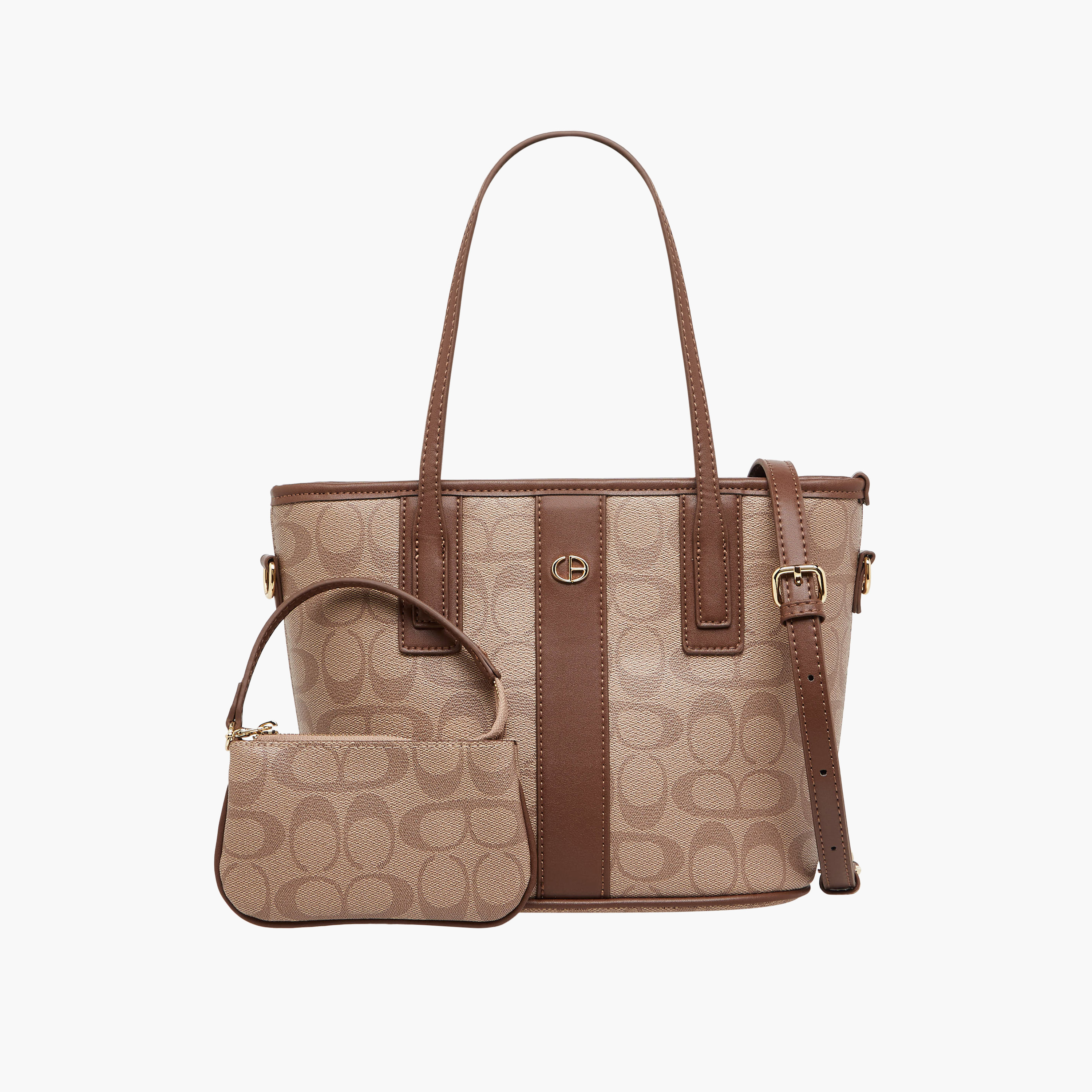 شنطة توتي بطبعات مع شنطة صغيرة من كريسبيلا-women-bagsandwallets-handbags-image-1