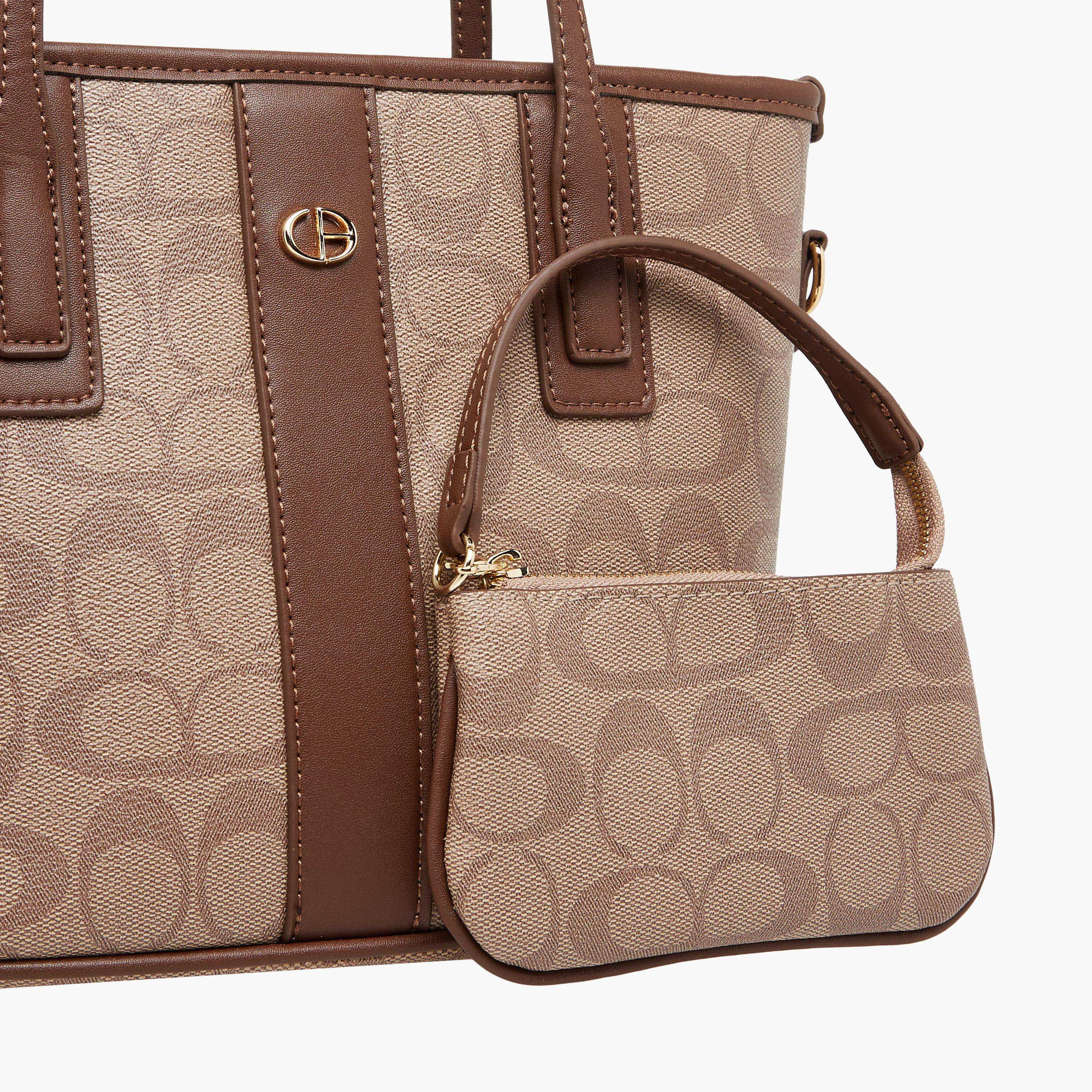 شنطة توتي بطبعات مع شنطة صغيرة من كريسبيلا-women-bagsandwallets-handbags-image-6