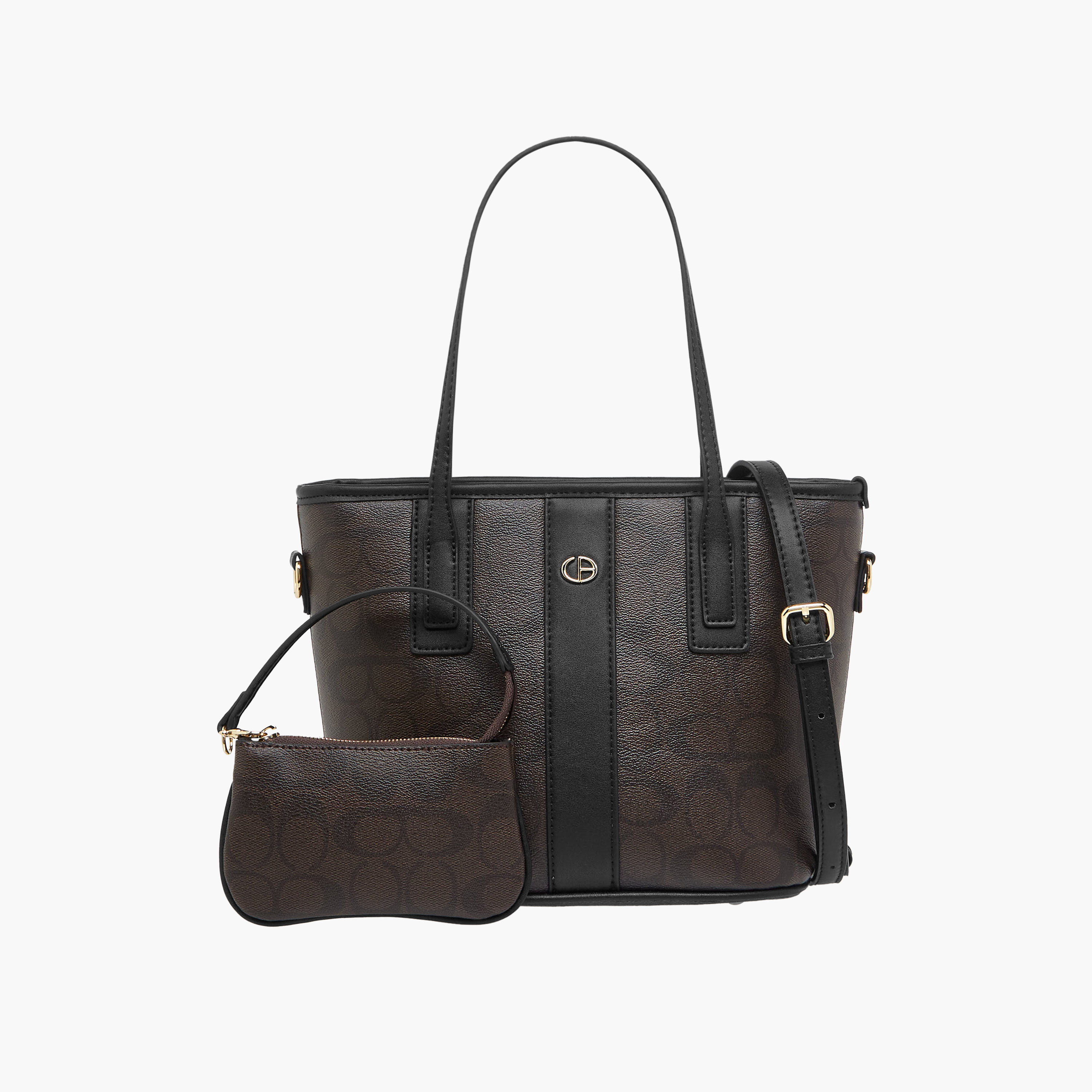 شنطة توتي بطبعات مع شنطة صغيرة من كريسبيلا-women-bagsandwallets-handbags-image-1