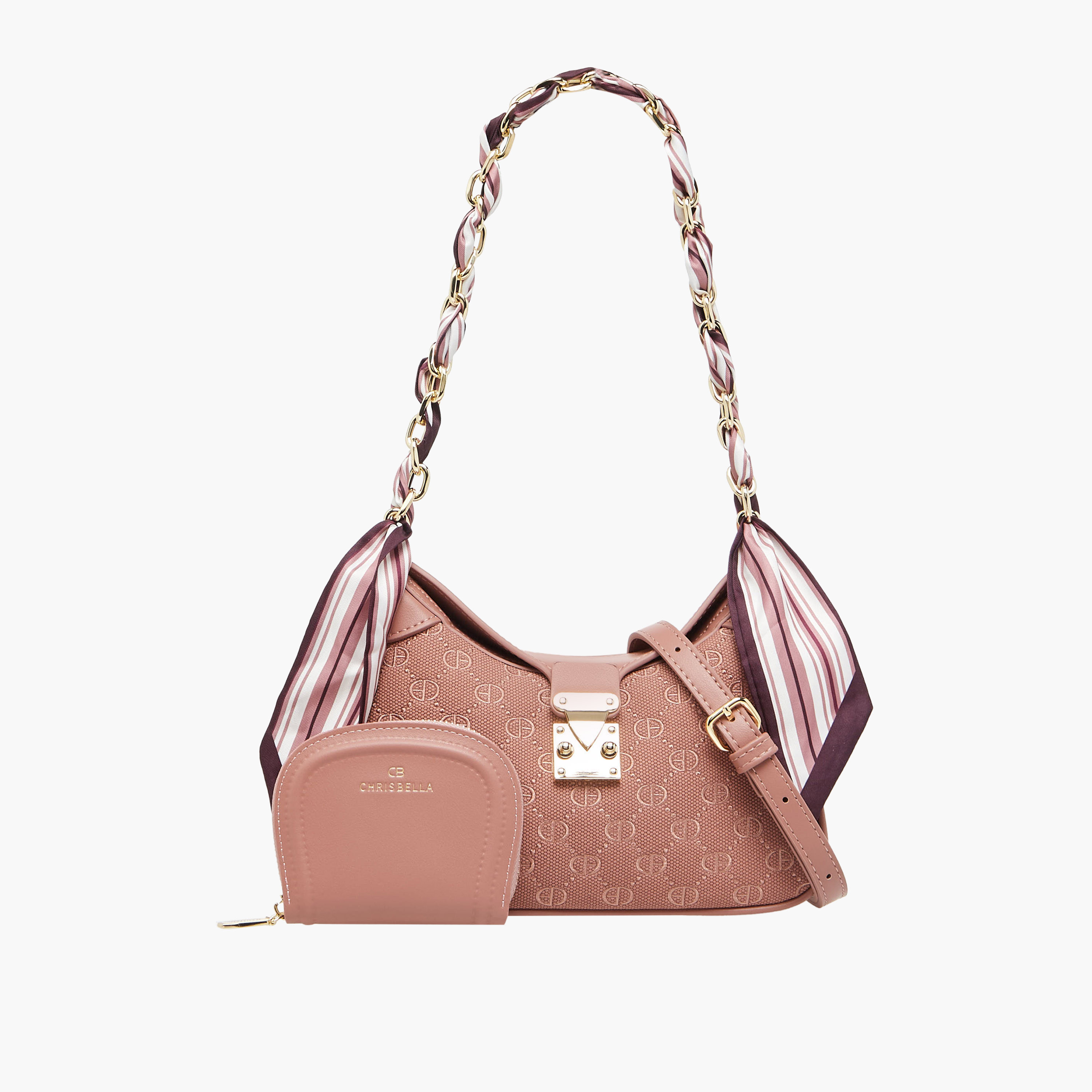 شنطة كتف مطرزة مع محفظة من كريسبيلا-women-bagsandwallets-handbags-image-1