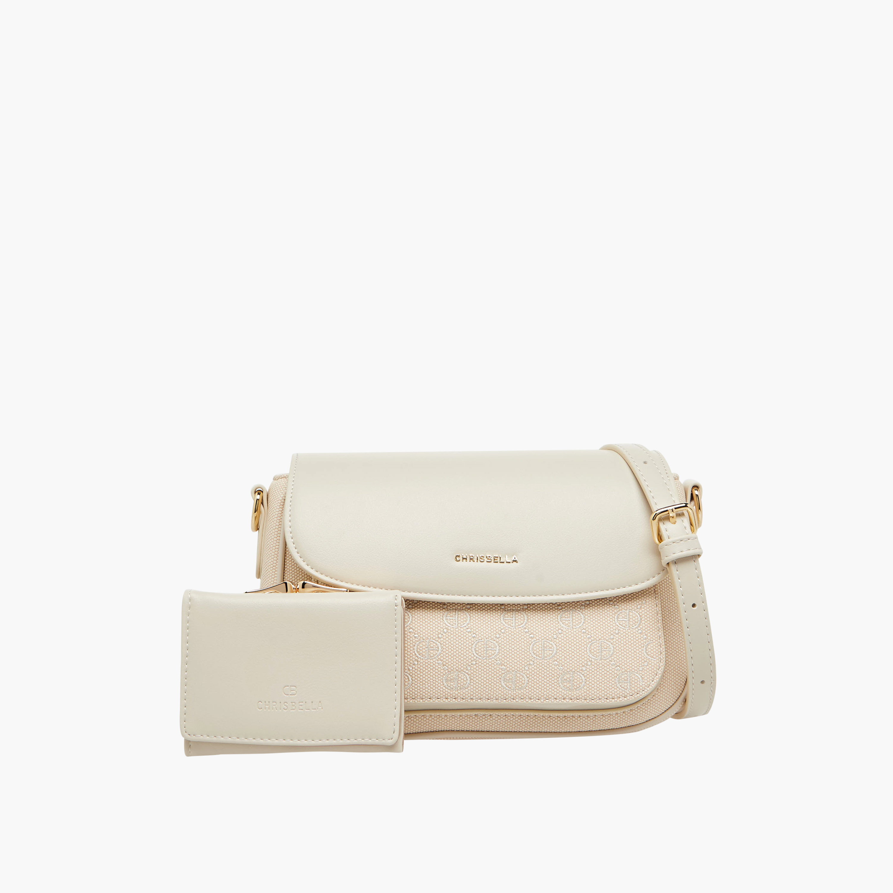 شنطة كروس بارزة الملمس مع محفظة من كريسبيلا-women-bagsandwallets-handbags-image-1