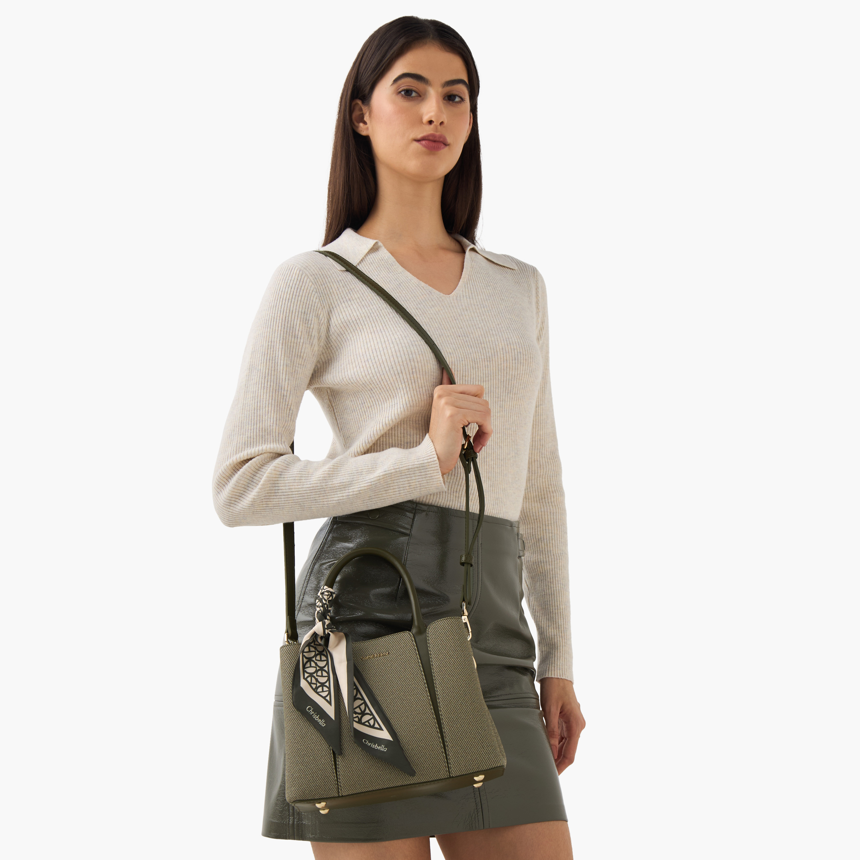 Chrisbella Scarf Accent Tote Bag with Wallet-women-bagsandwallets-handbags-image-2