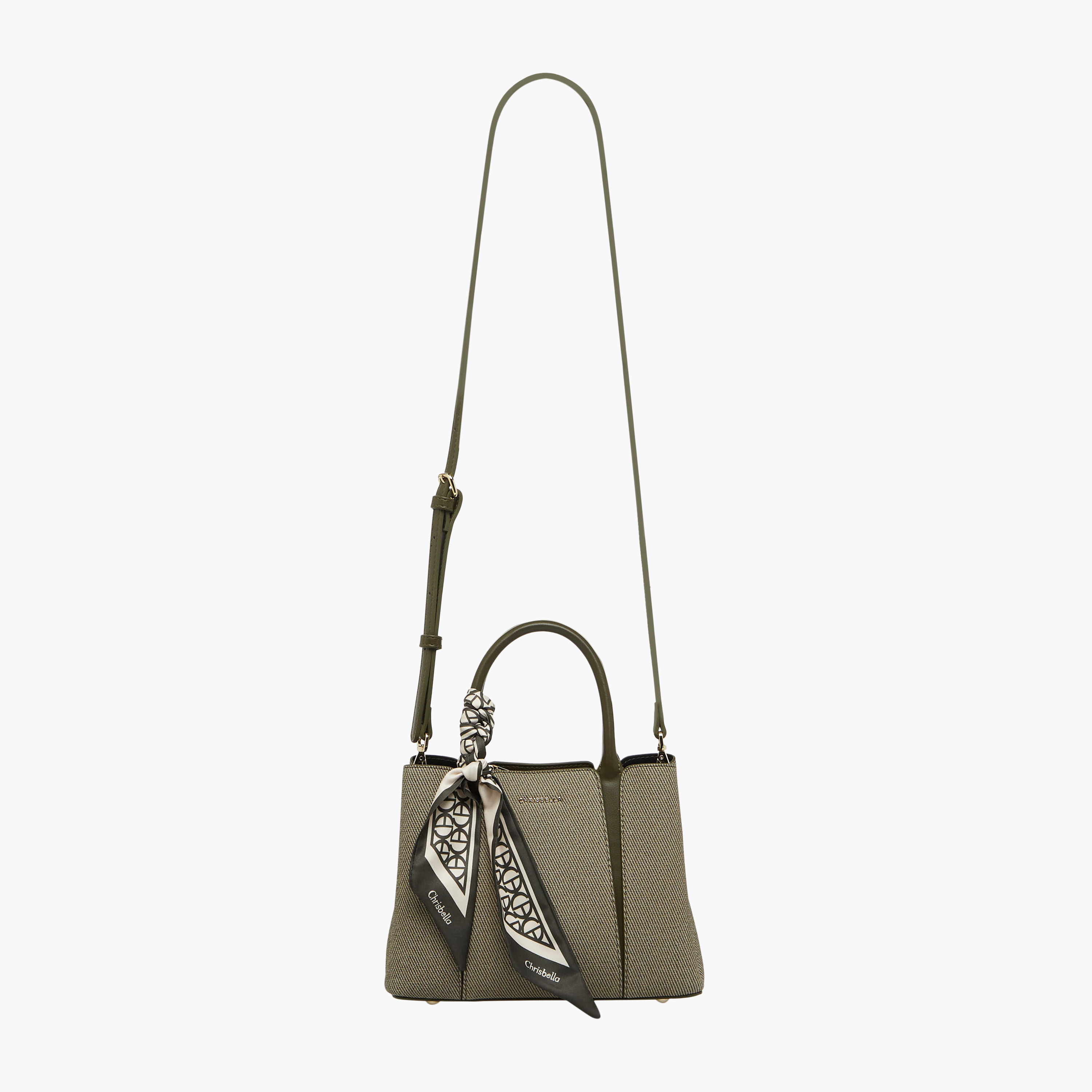 Chrisbella Scarf Accent Tote Bag with Wallet-women-bagsandwallets-handbags-image-3