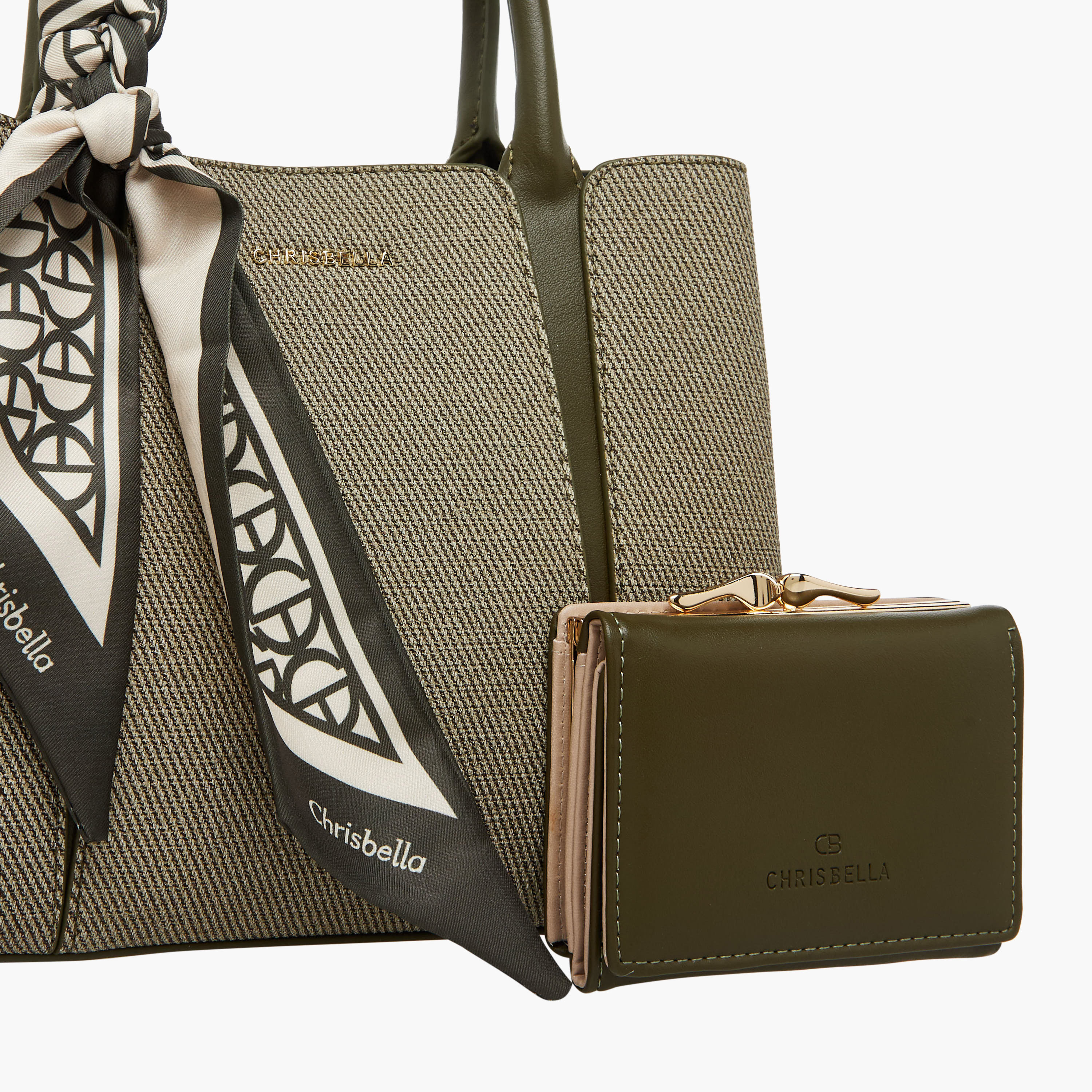 Chrisbella Scarf Accent Tote Bag with Wallet-women-bagsandwallets-handbags-image-6